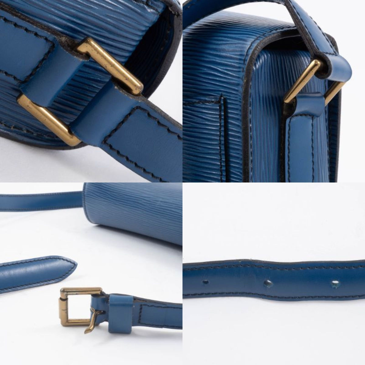 Louis Vuitton Epi Blue Epi Leather Shoulder Bag (Pre-Owned)