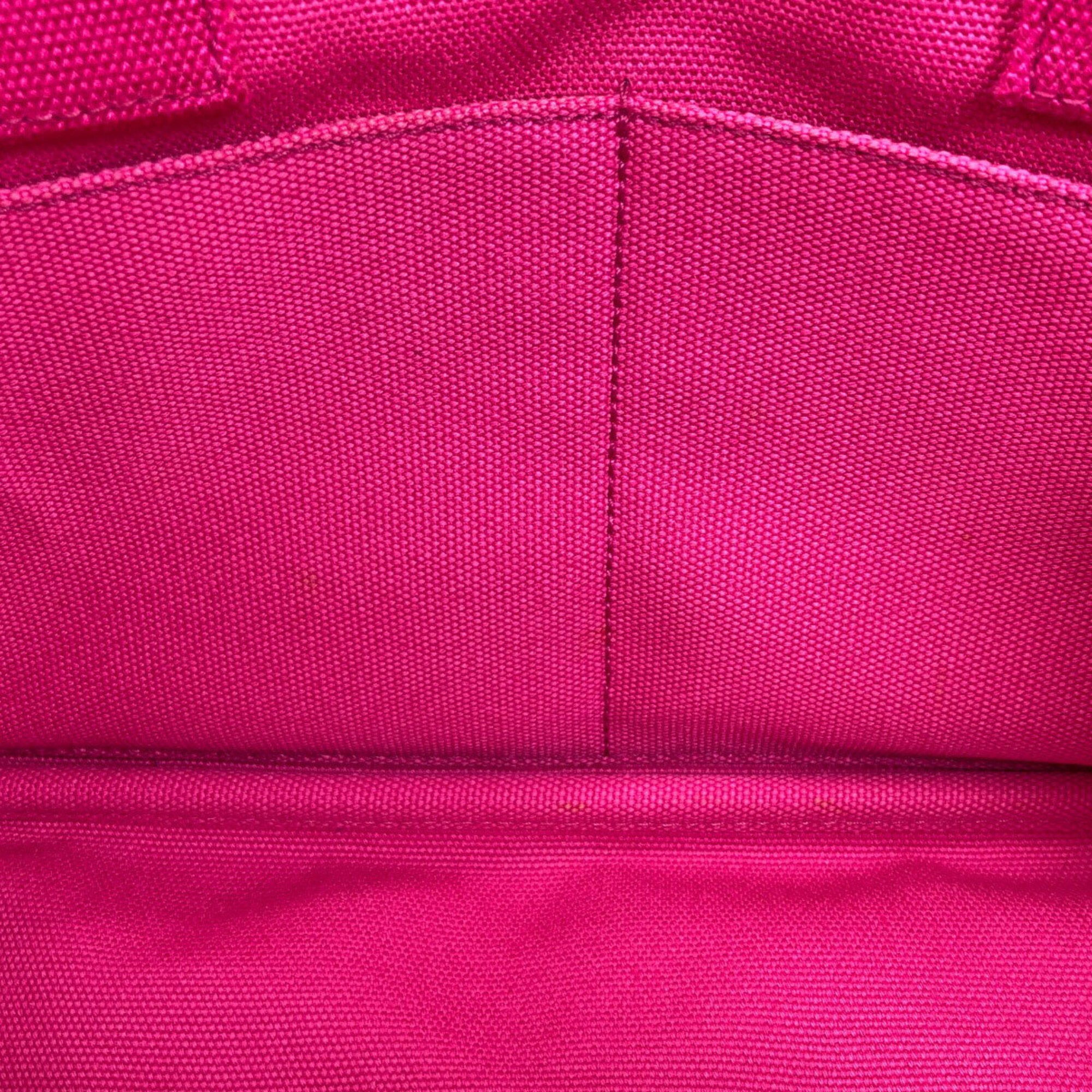 Prada Canapa Pink Canvas Handbag (Pre-Owned)