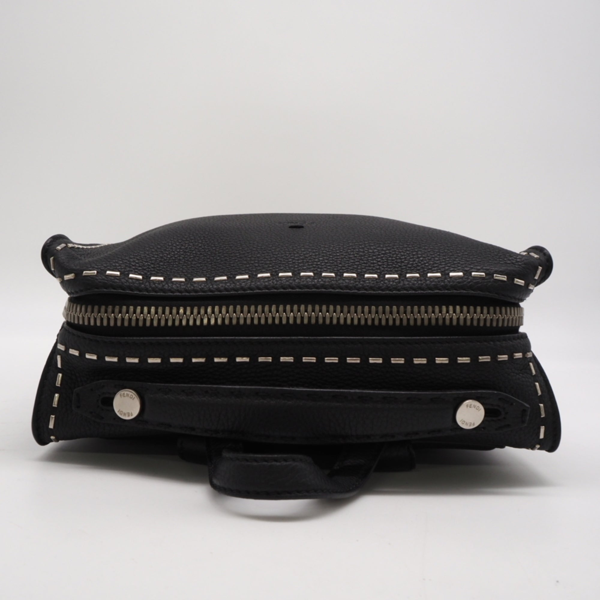 Fendi Selleria Black Leather Backpack (Pre-Owned)