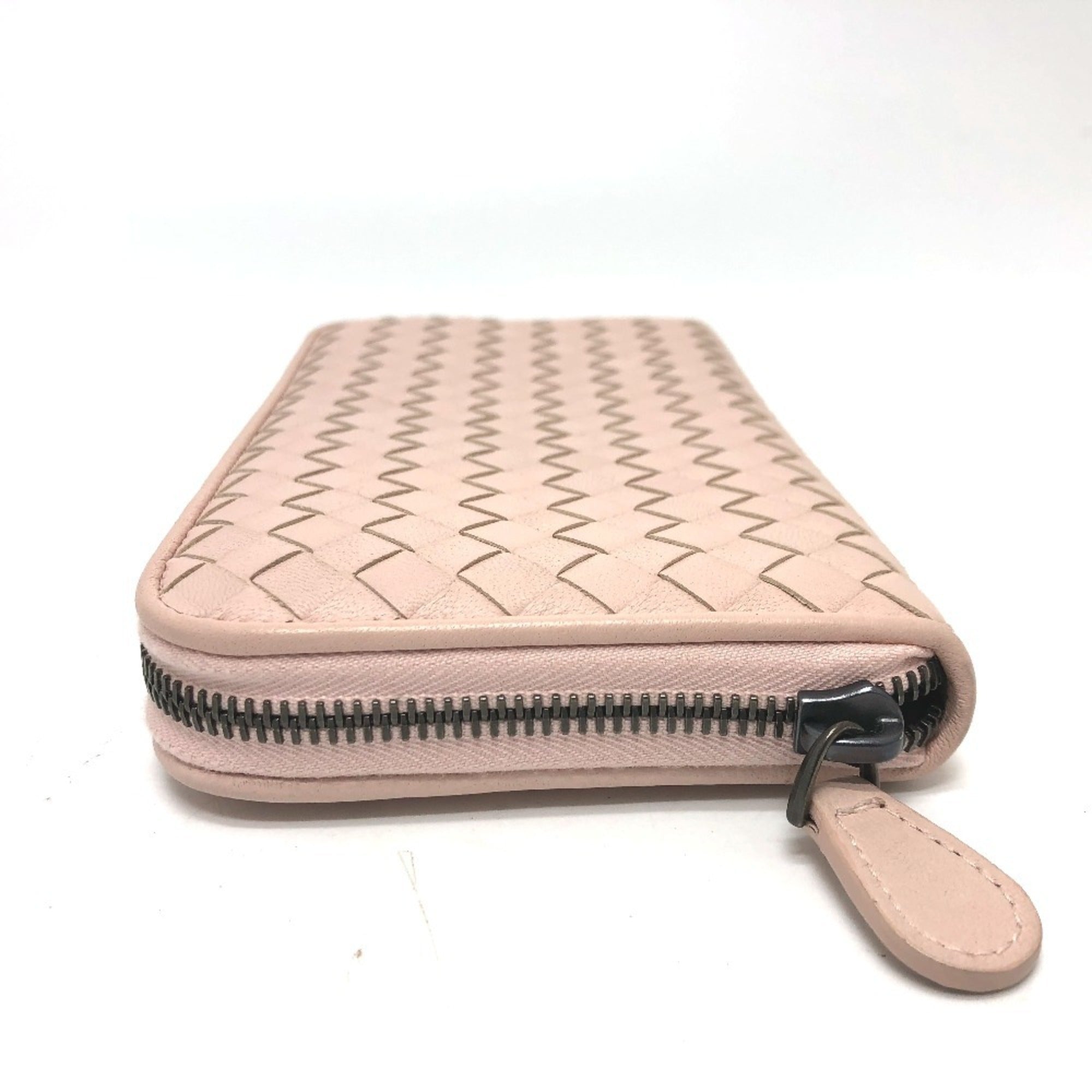 Bottega Veneta Pink Intrecciato Long Wallet (Bi-Fold) (Pre-Owned)
