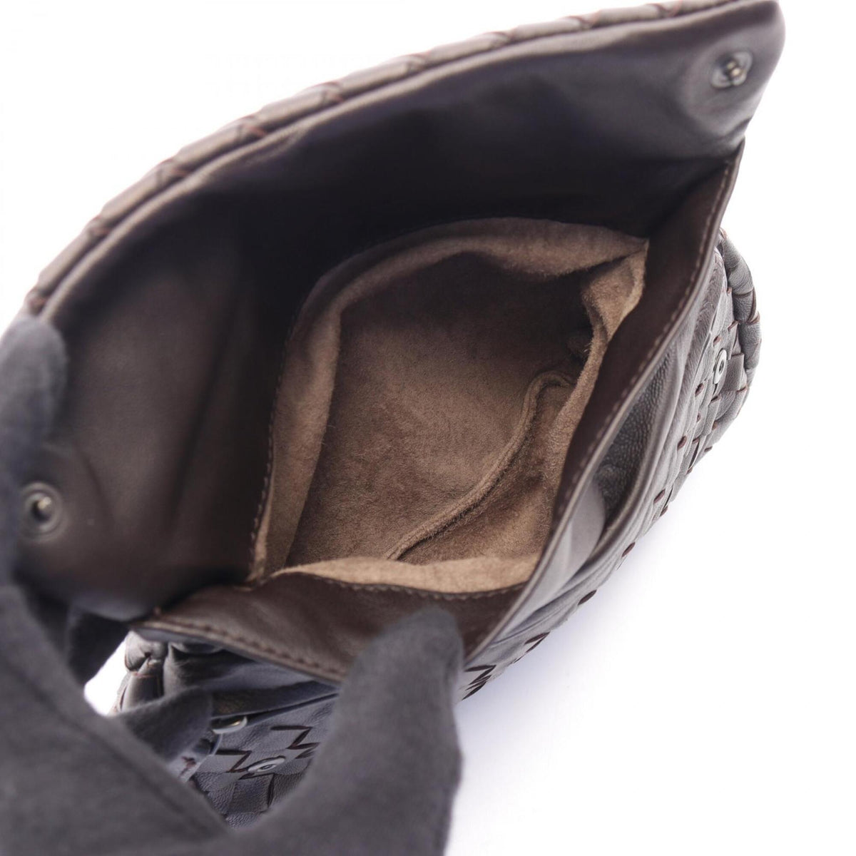 Bottega Veneta Brown Intrecciato Handbag Shoulder Bag (Pre-Owned)