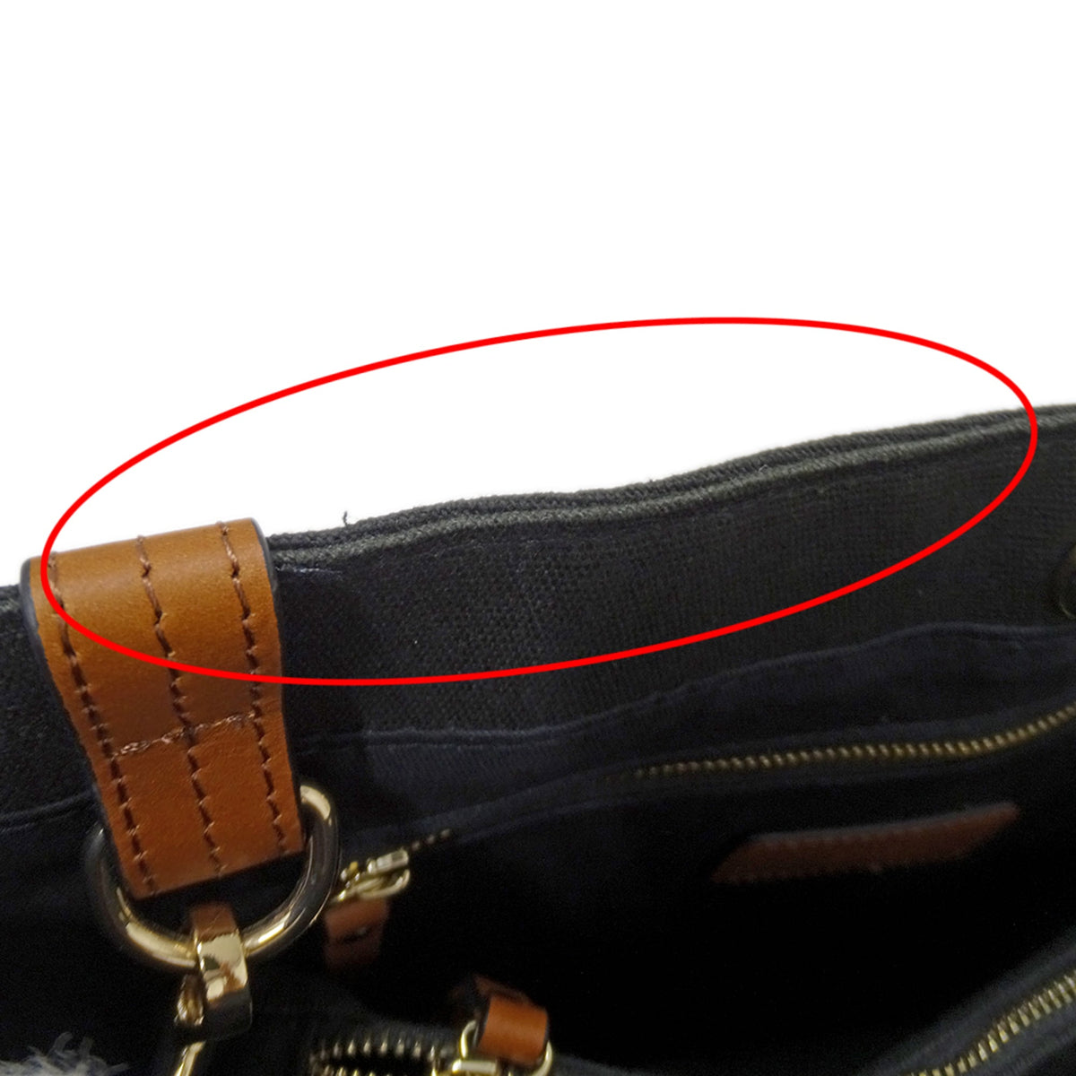 Chloé Black Canvas Shoulder Bag Tote Bag (Pre-Owned)