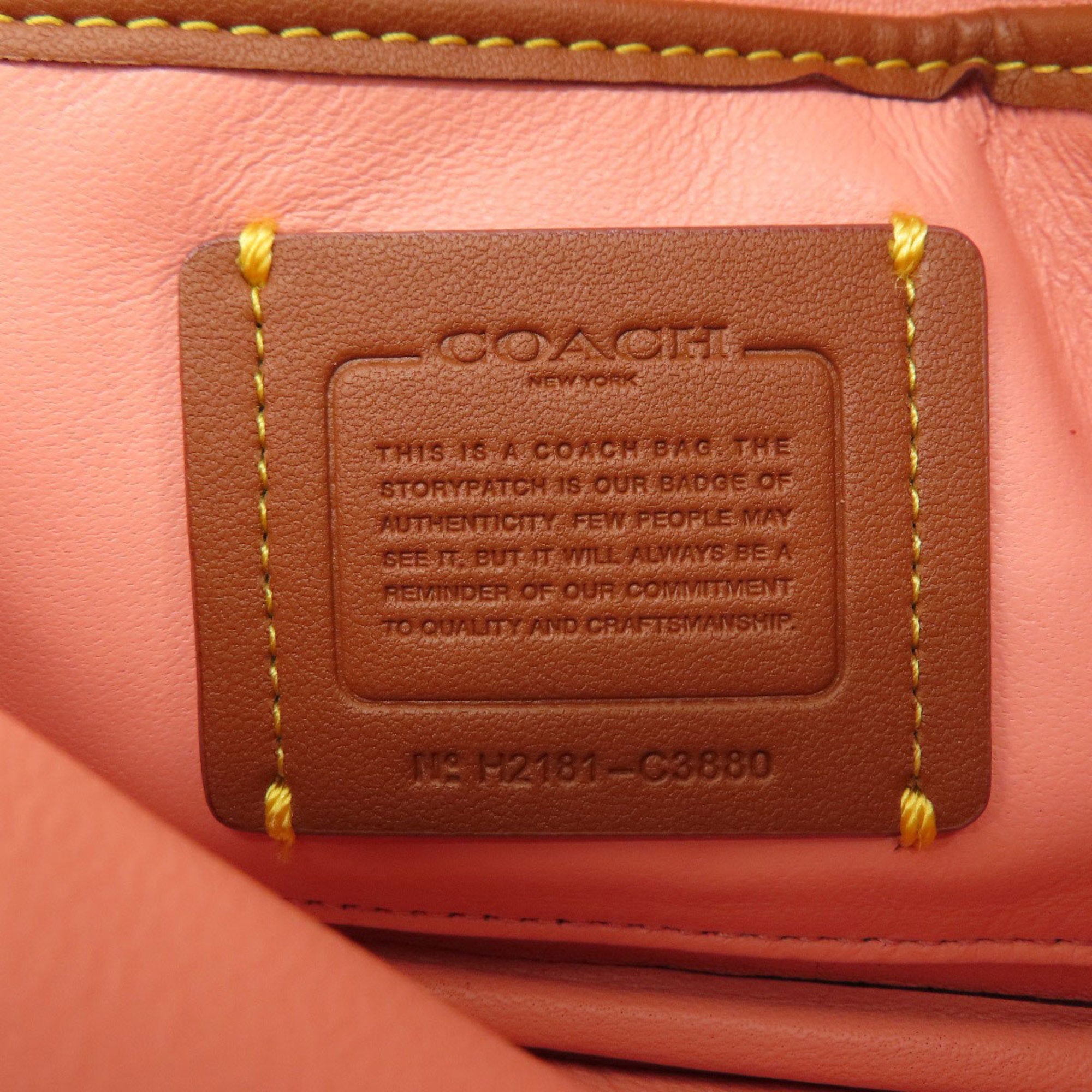 Coach Pink Leather Handbag (Pre-Owned)