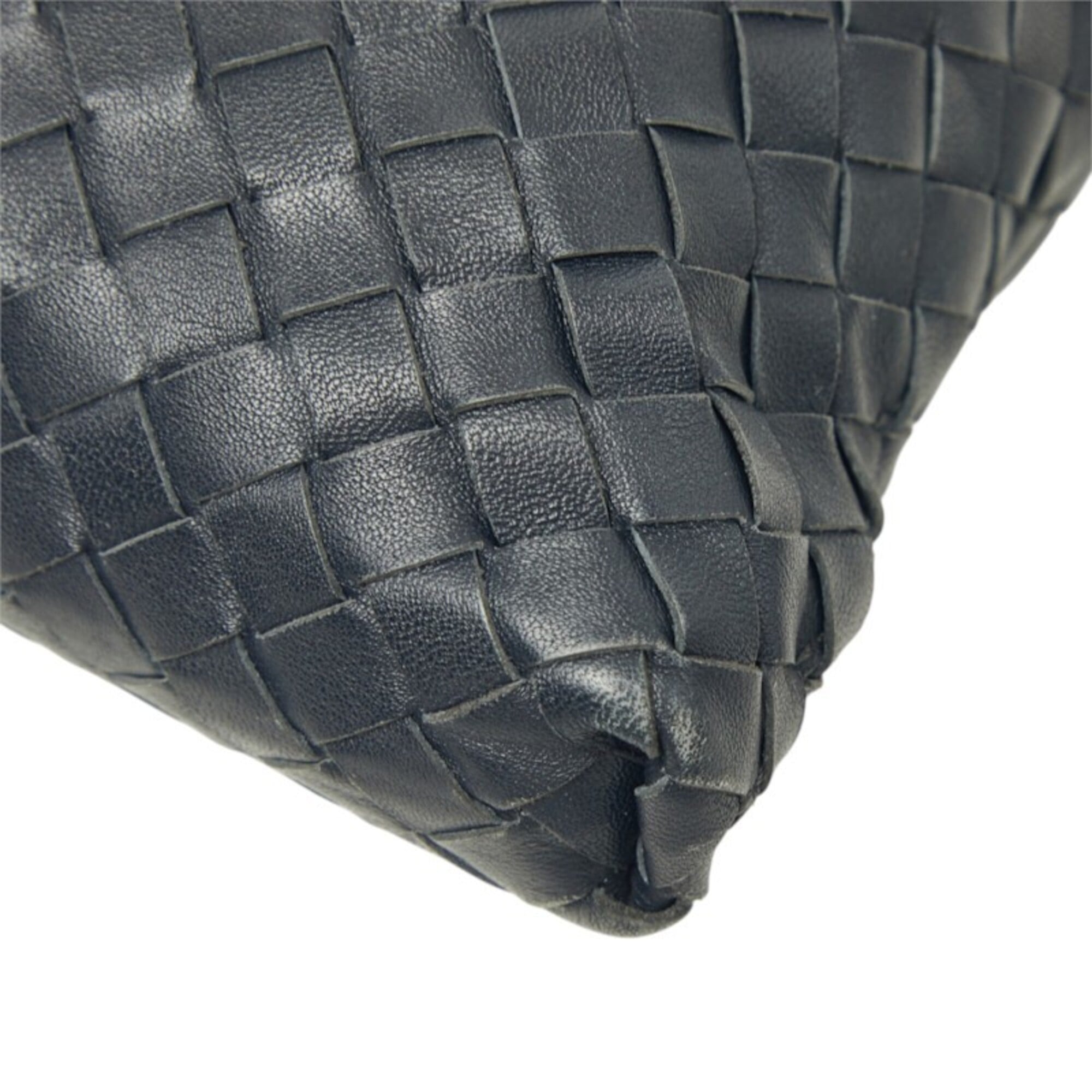 Bottega Veneta Navy Leather Shoulder Bag (Pre-Owned)