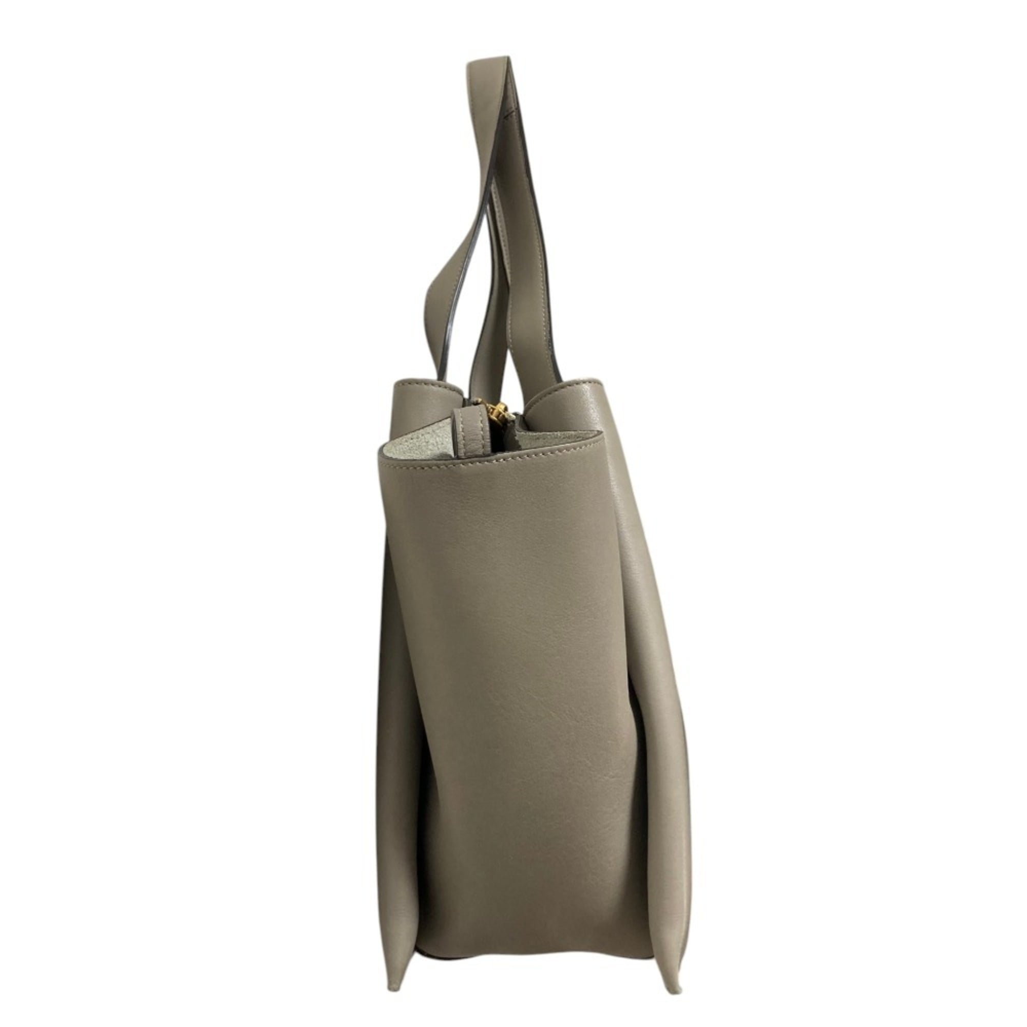 Celine Gray Leather Tote Bag (Pre-Owned)