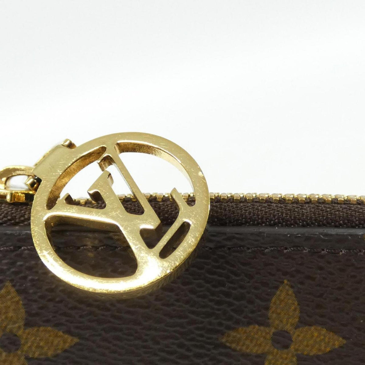 Louis Vuitton Jaune Marron Monogram Monogram Coin Purse/Coin Case (Pre-Owned)