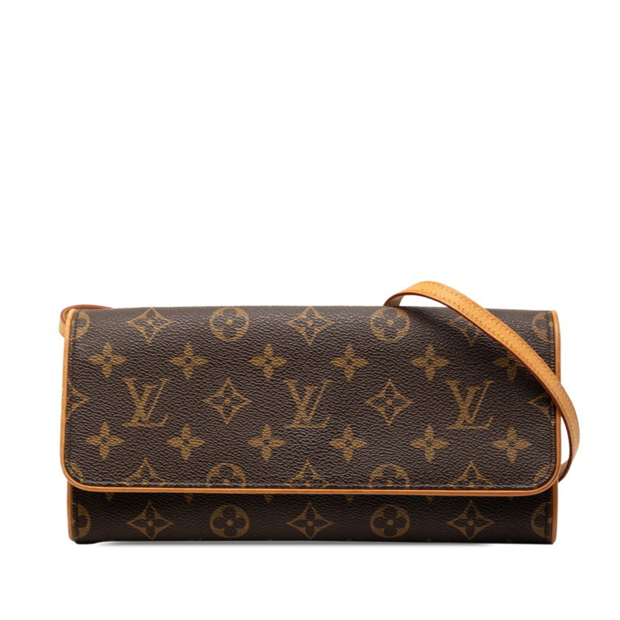Louis Vuitton Brown Pvc Leather Shoulder Bag (Pre-Owned)