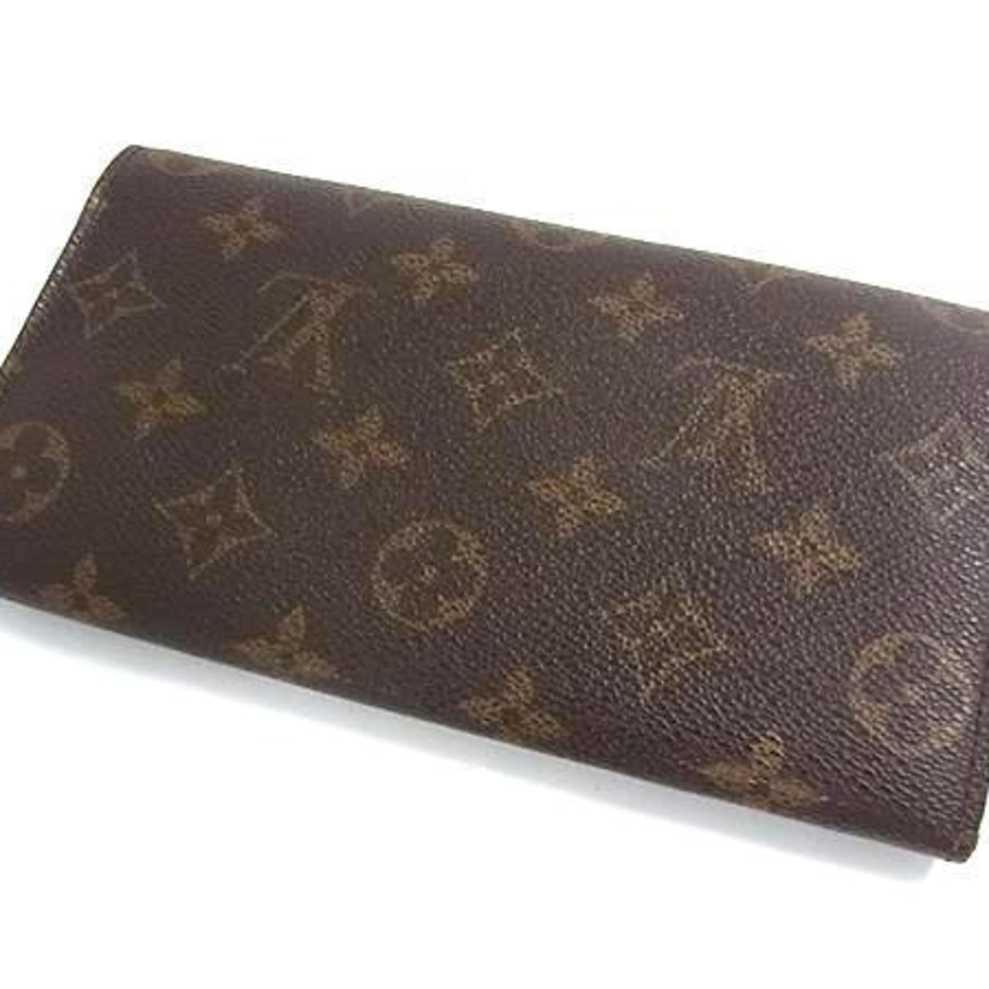Louis Vuitton Monogram Brown Pvc Leather Long Wallet (Bi-Fold) (Pre-Owned)