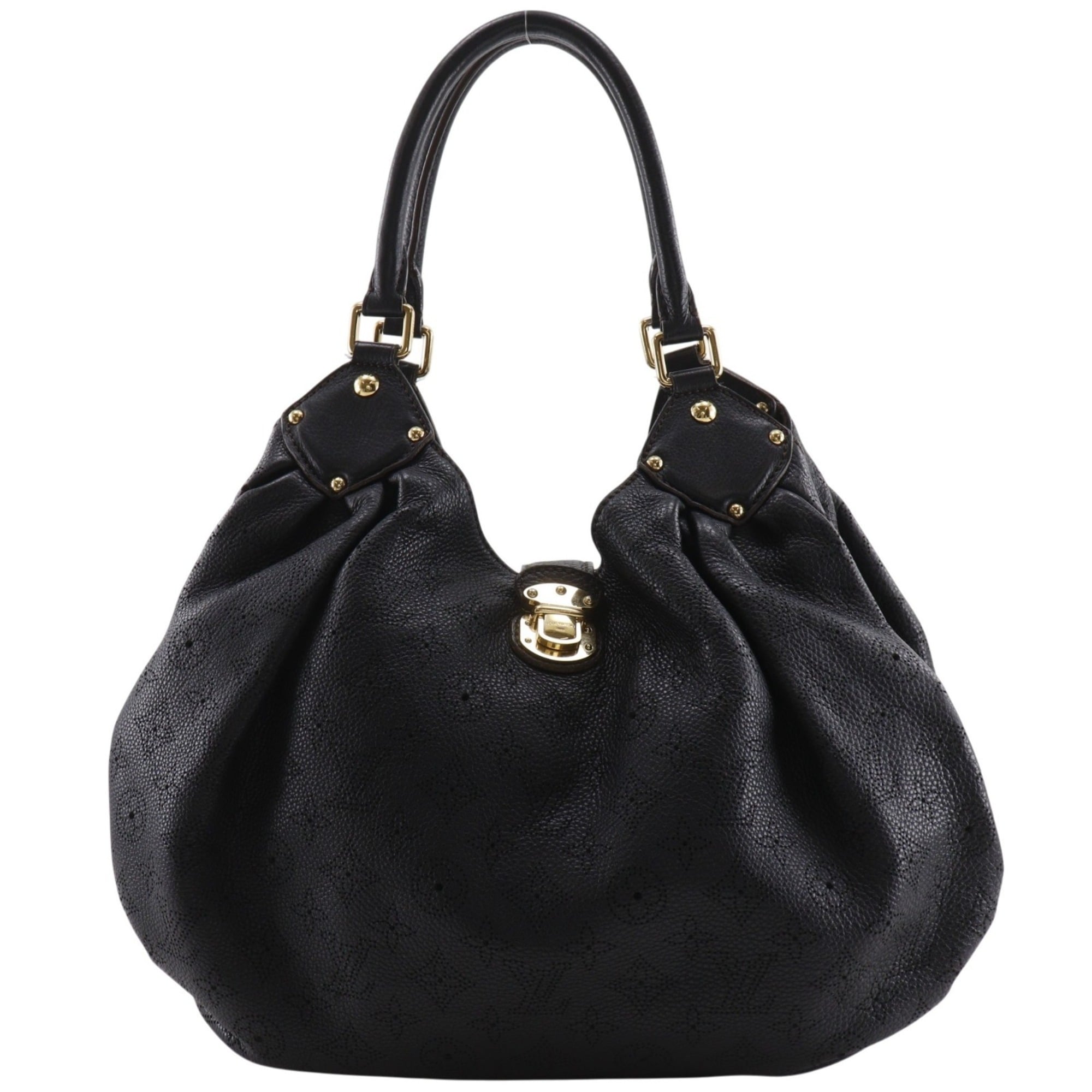 Louis Vuitton Black Noir Mahina Leather Tote Bag (Pre-Owned)