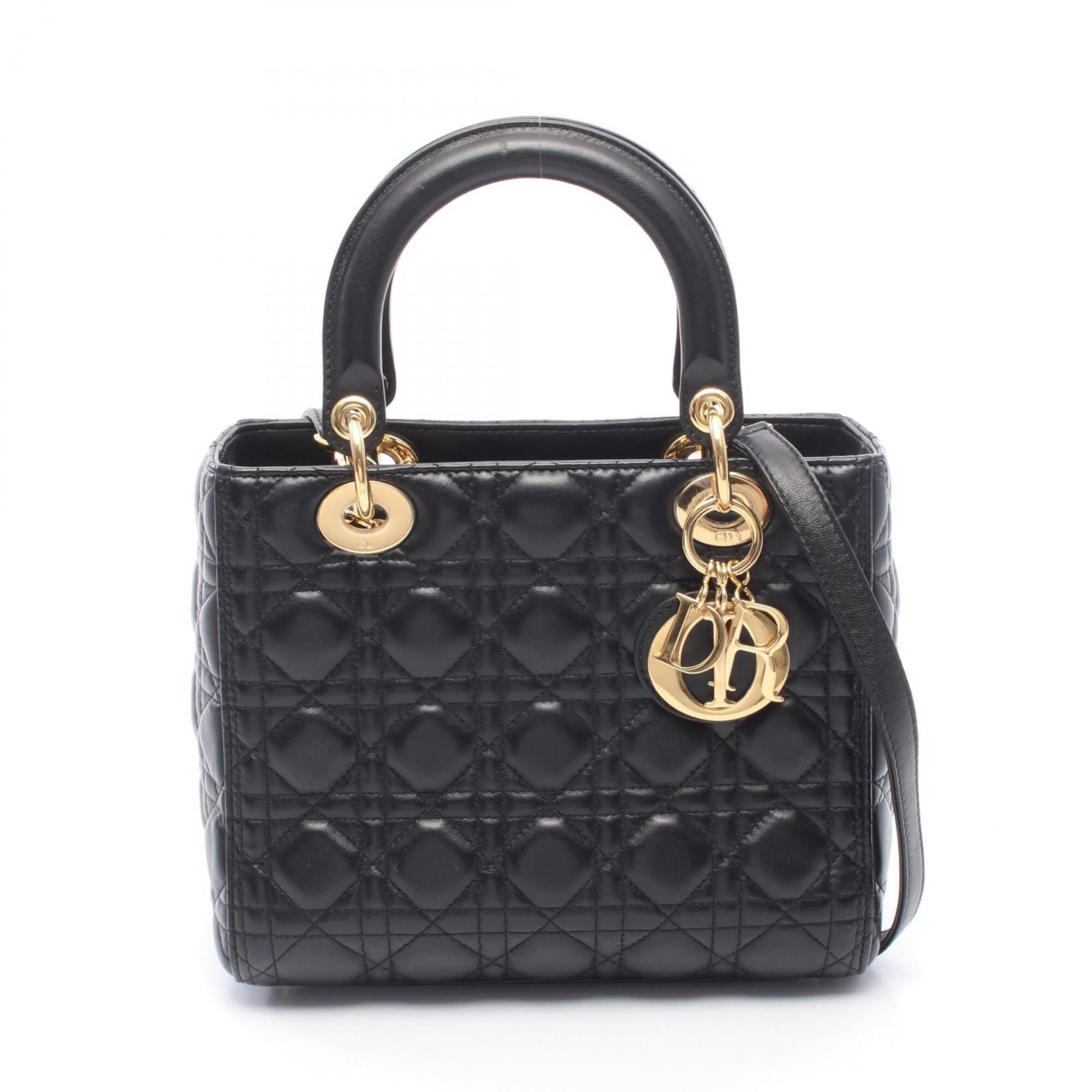 Christian Dior Black Leather Handbag (Pre-Owned)