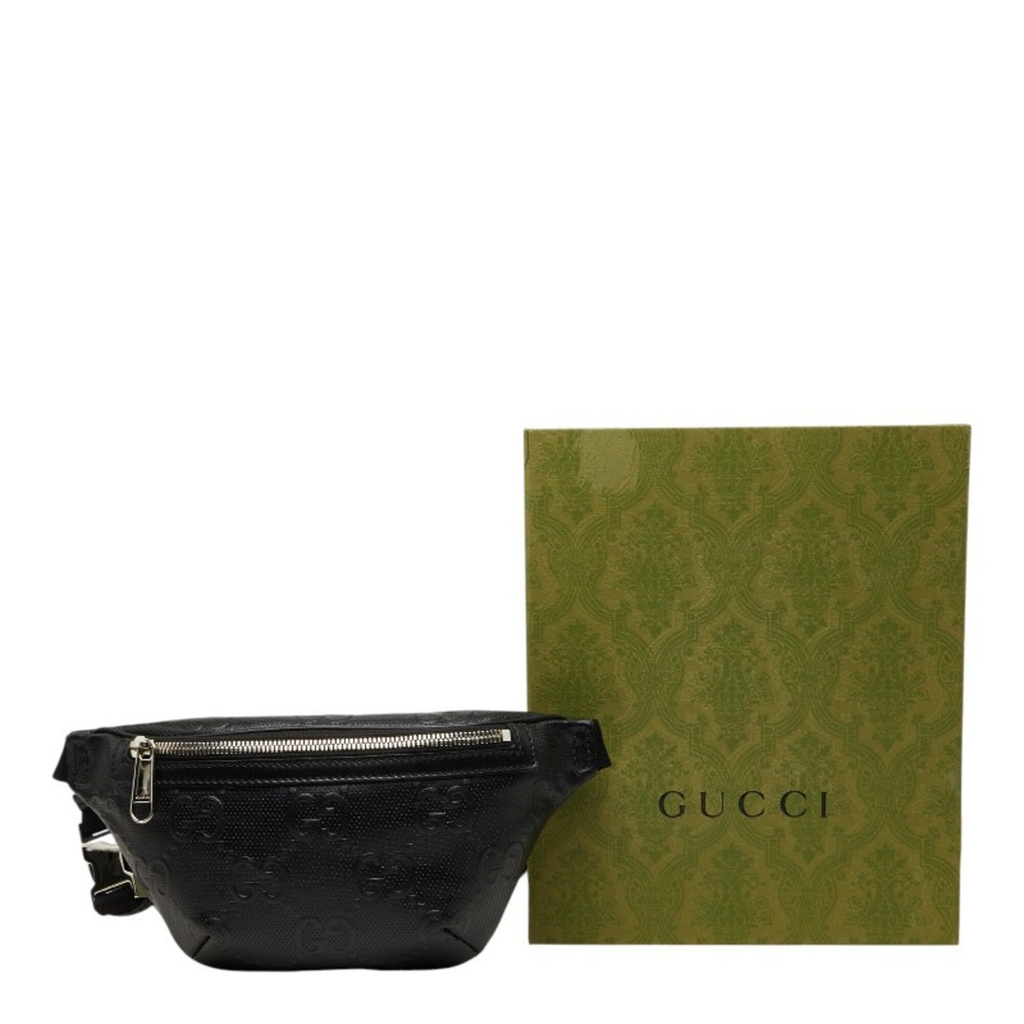 Gucci Black Leather Fanny Pack Sling Bag (Pre-Owned)