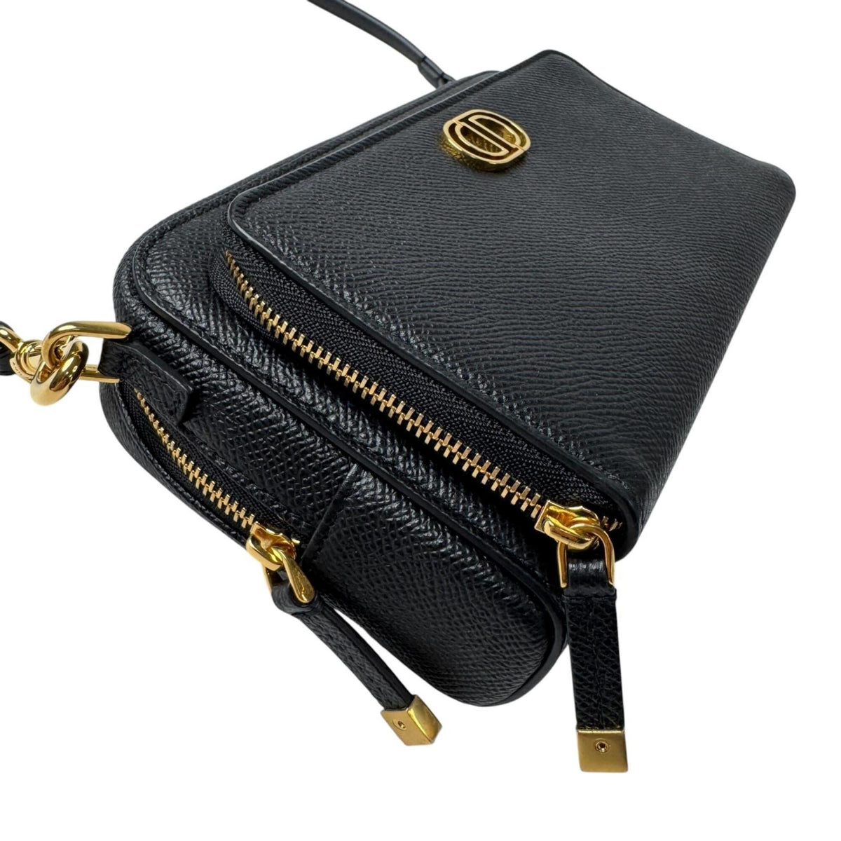Christian Dior Black Leather Pouch Shoulder Bag (Pre-Owned)