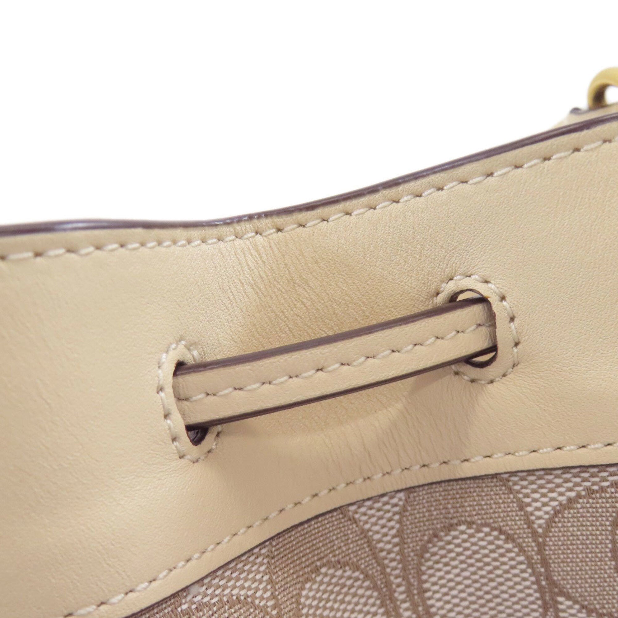 Coach Beige Canvas Handbag (Pre-Owned)