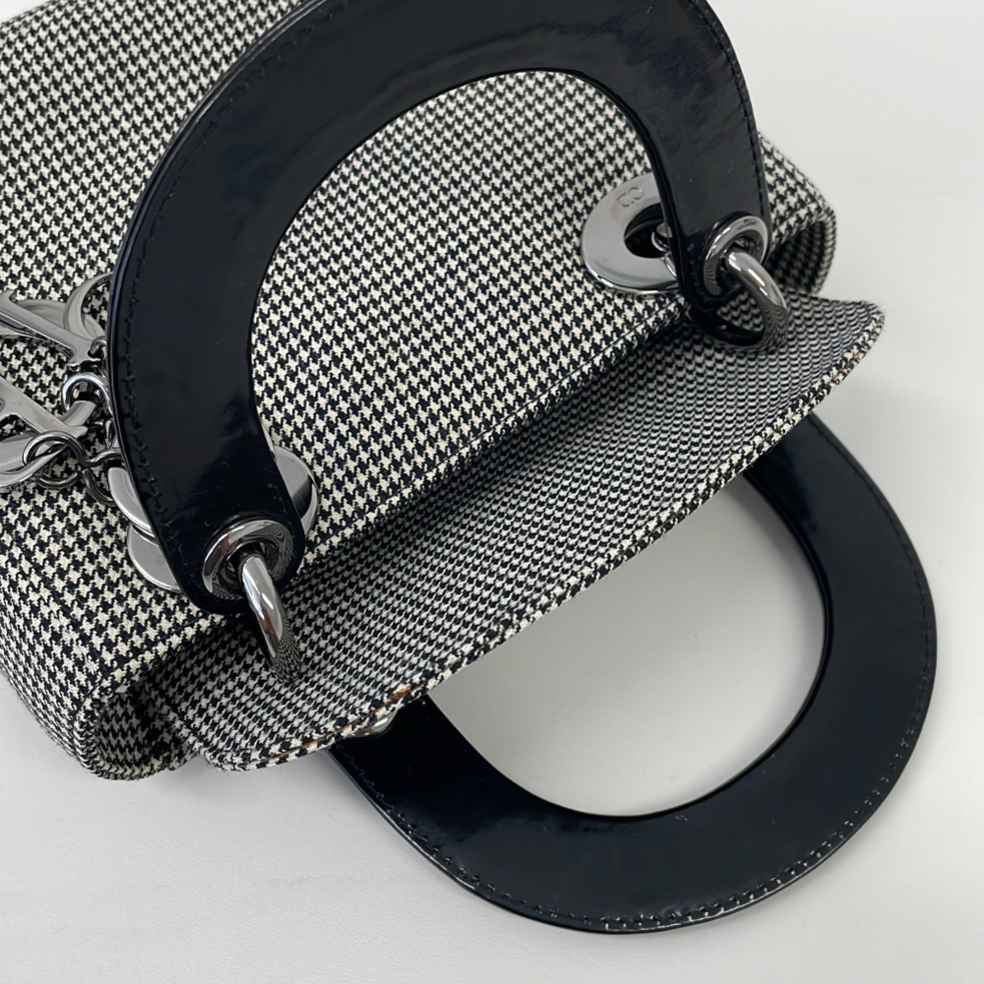 Christian Dior Black Gray Shoulder Bag (Pre-Owned)
