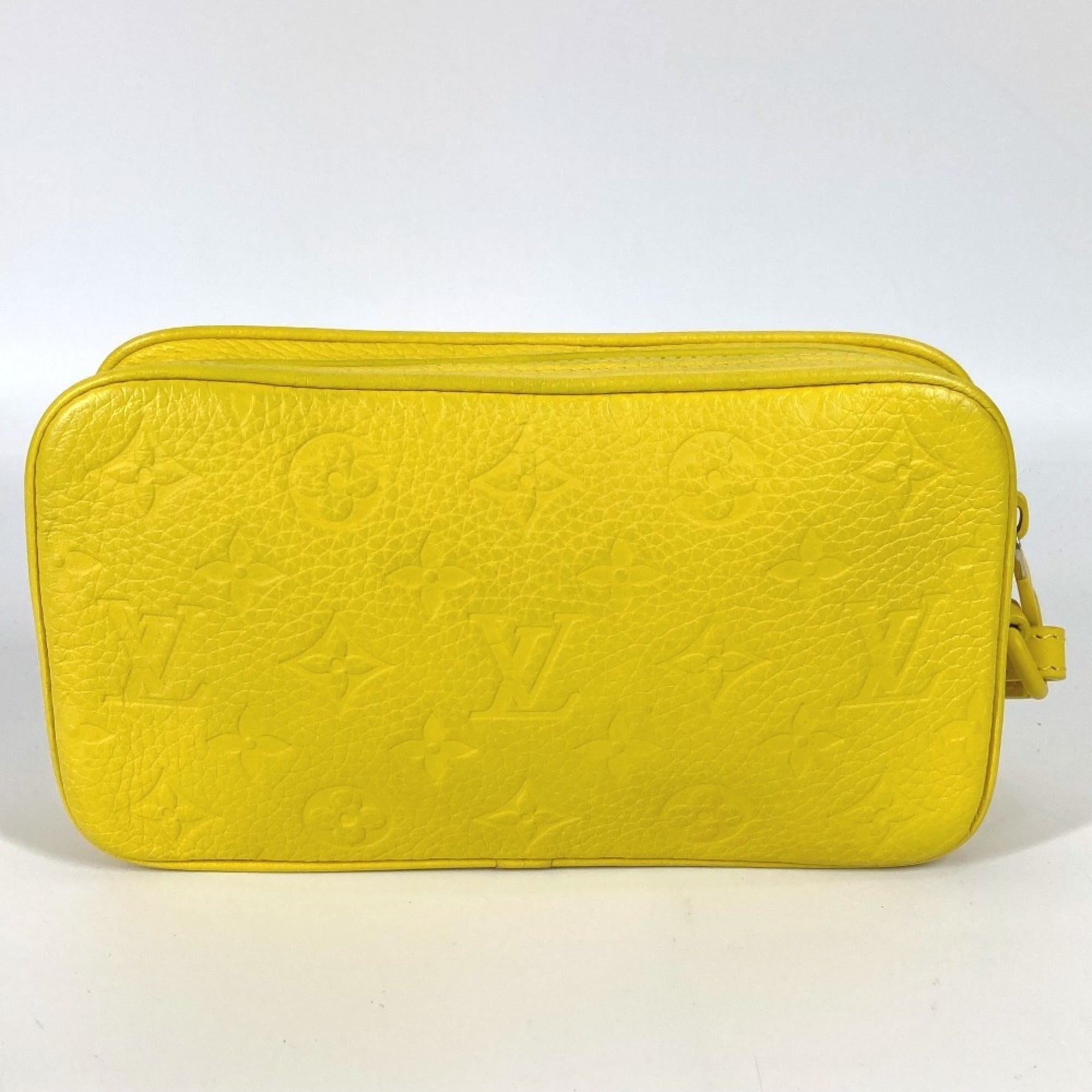 Louis Vuitton Yellow Leather Clutch Bag (Pre-Owned)