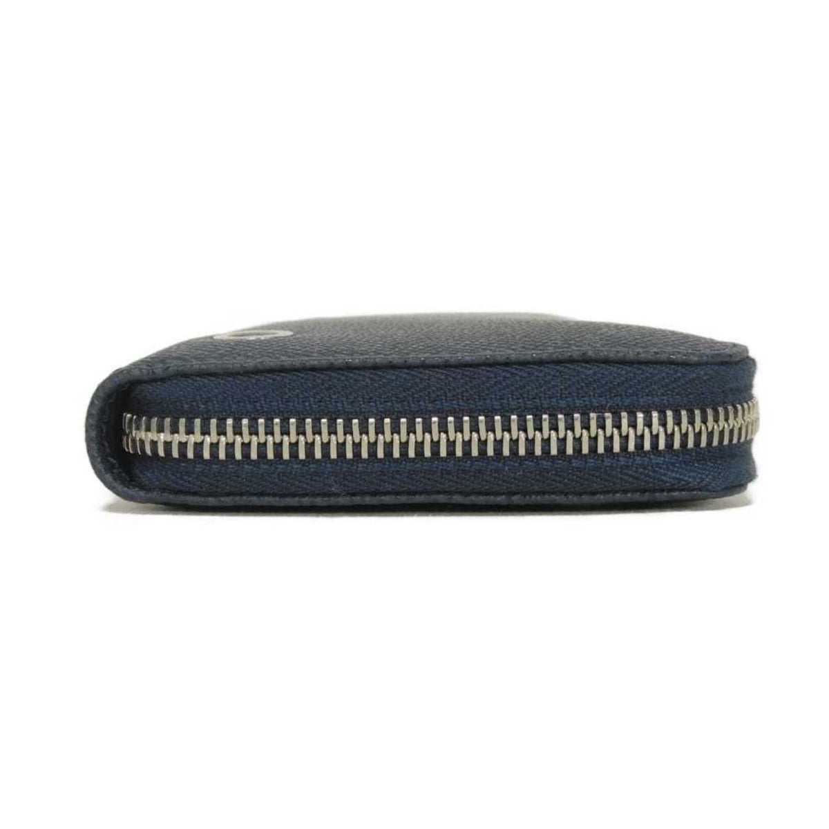 Bvlgari Blue Leather Long Wallet (Bi-Fold) (Pre-Owned)