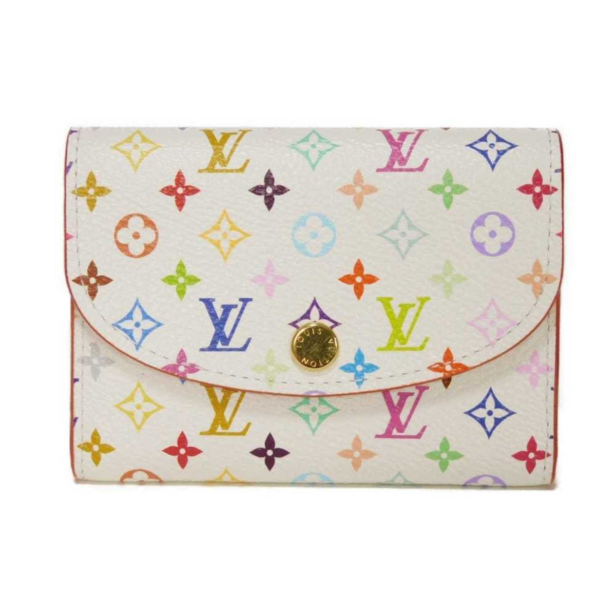 Louis Vuitton Monogram Multicolore Pink White Monogram Multicolore Canvas Wallet (Bi-Fold) (Pre-Owned)
