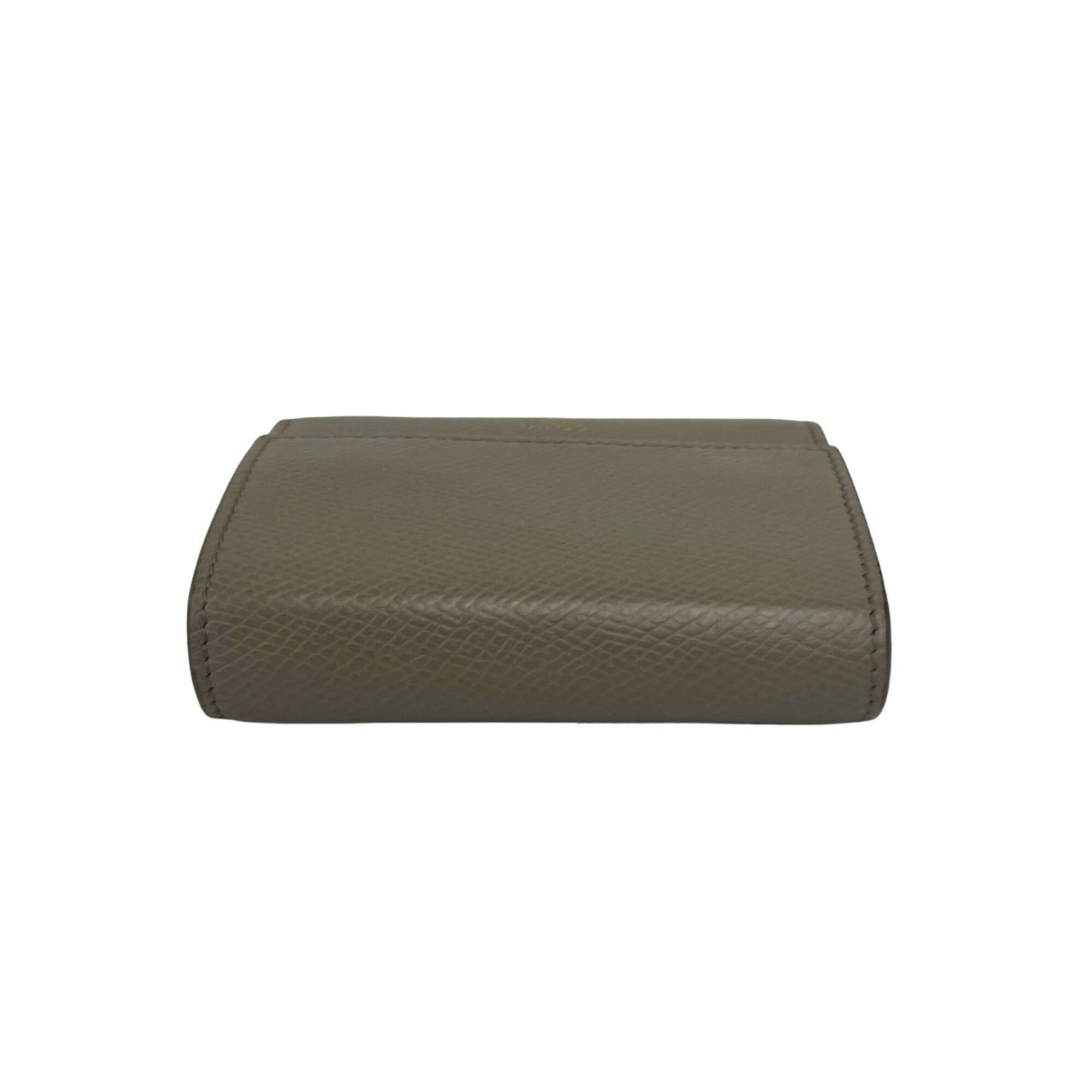 Celine Gray Leather Wallet (Tri-Fold) (Pre-Owned)