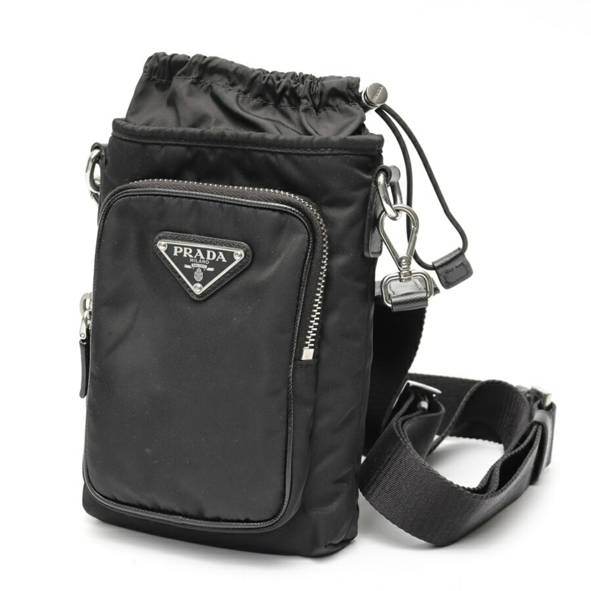 Prada Black Fabric Shoulder Bag (Pre-Owned)