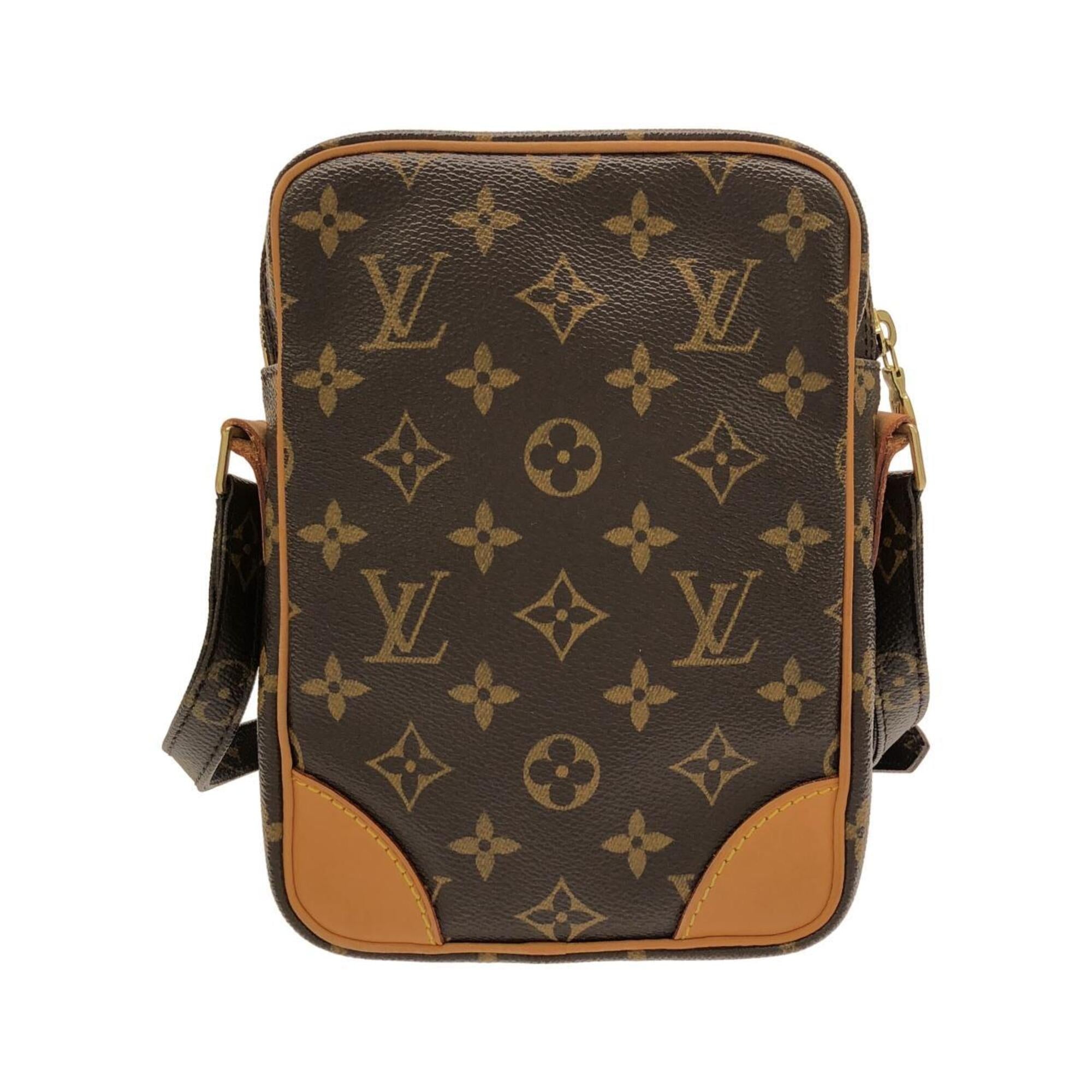 Louis Vuitton Marron Coated Canvas Shoulder Bag (Pre-Owned)