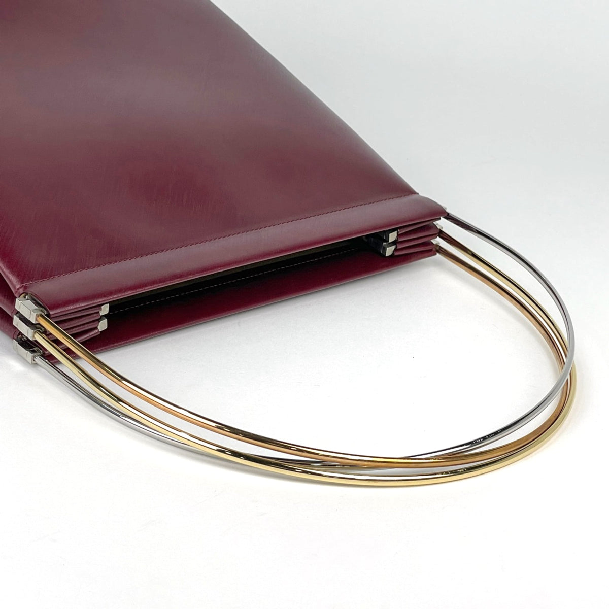 Cartier Trinity Bordeaux Leather Handbag (Pre-Owned)