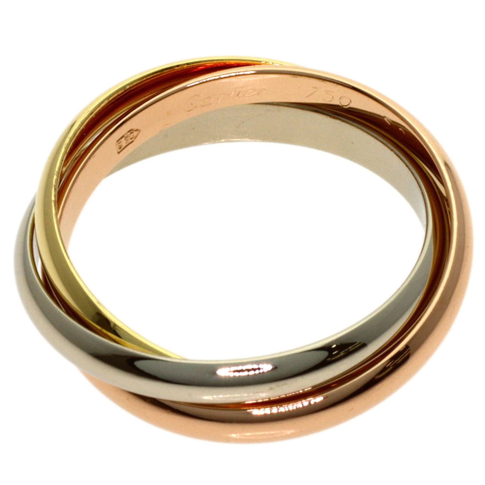 Cartier Trinity Yellow Gold (18K) Pink Gold (18K) White Gold (18K) Band Ring (Pre-Owned)