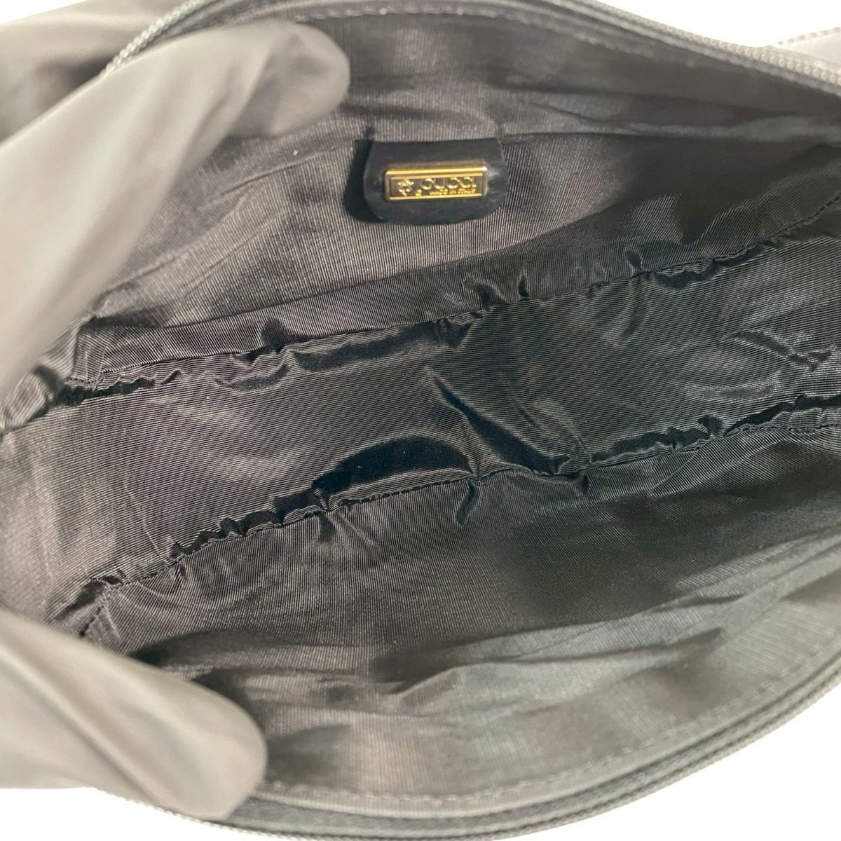 Gucci Black Leather Pvc Pochette Shoulder Bag (Pre-Owned)