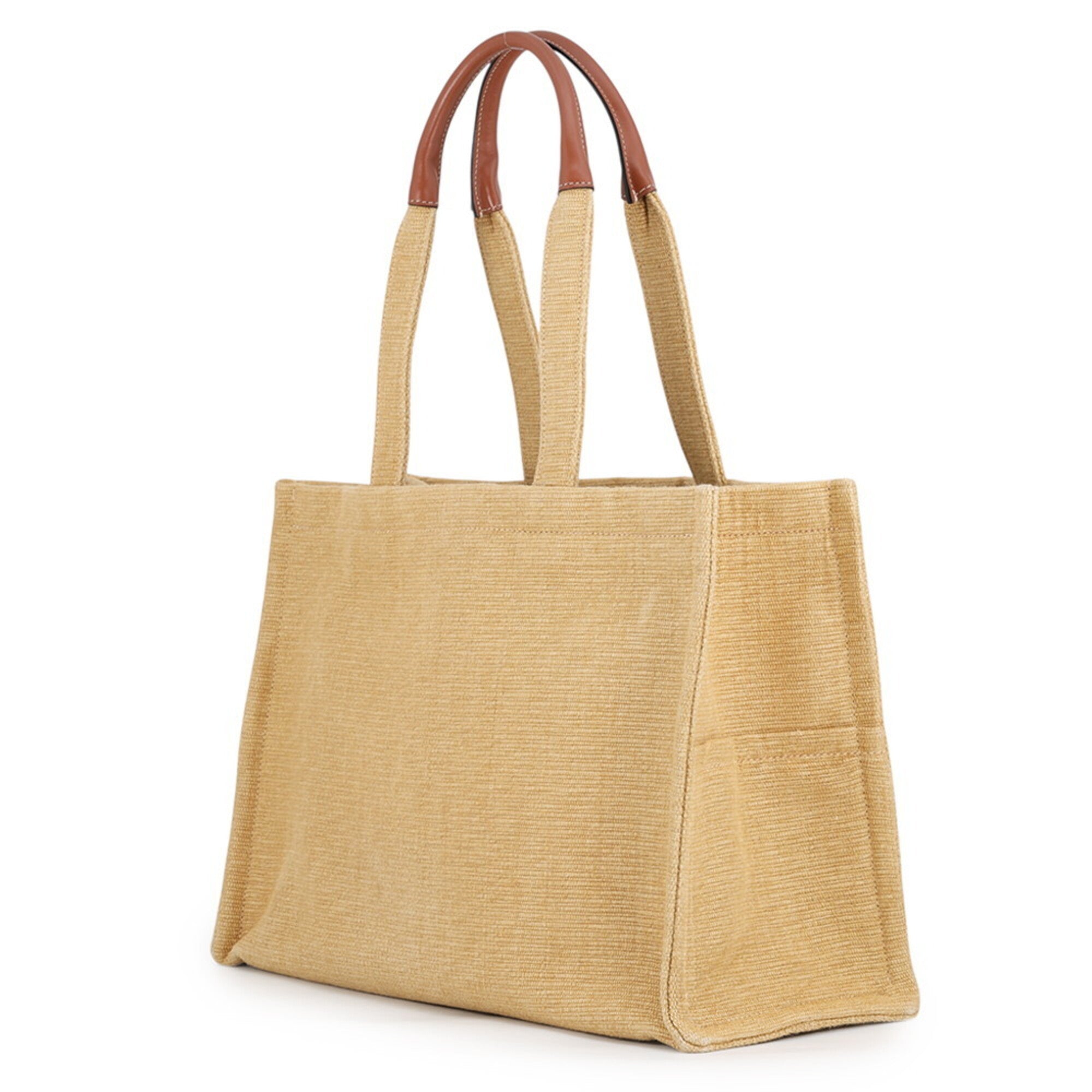 Celine Canvas Leather Handbag Tote Bag (Pre-Owned)
