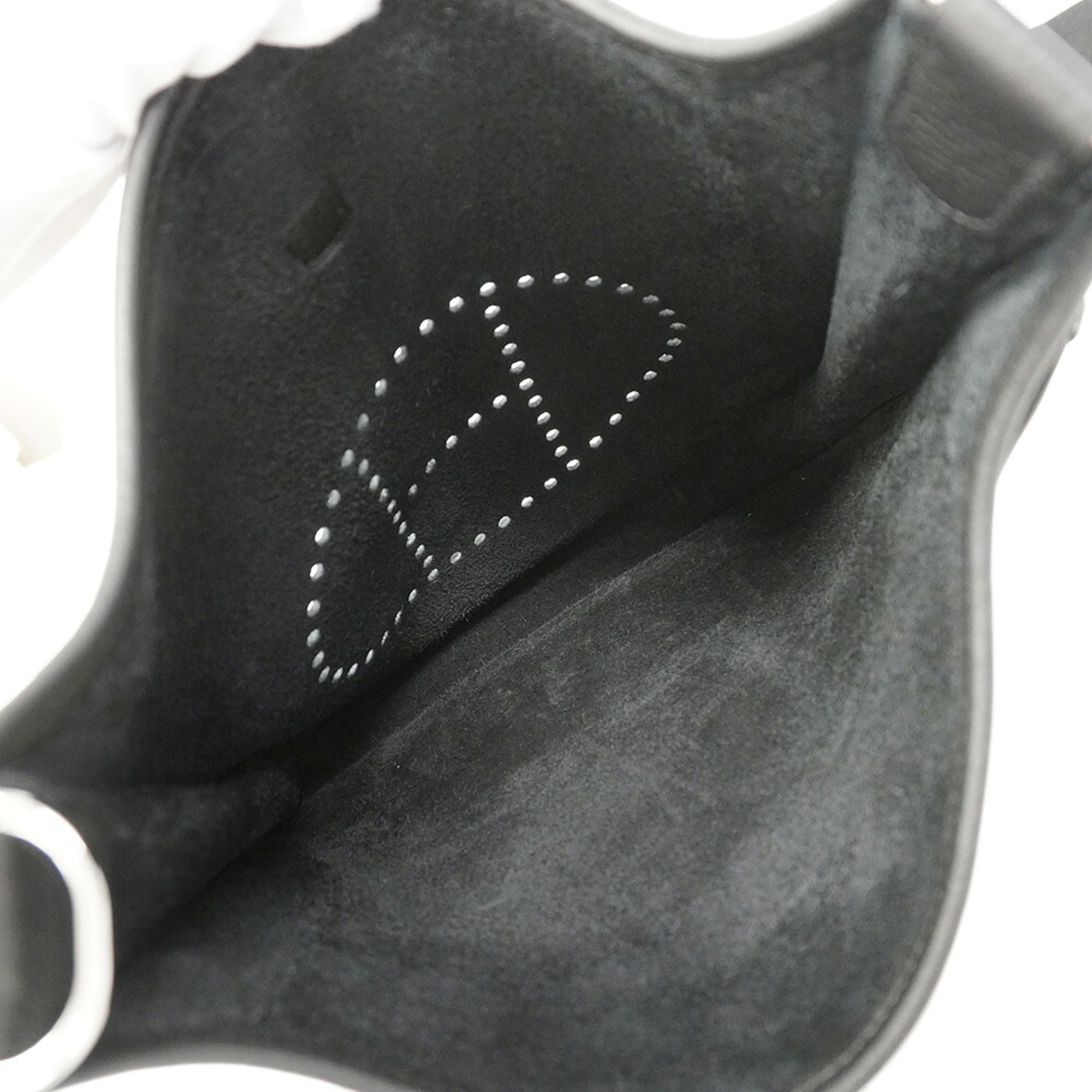 Hermes Black Taurillon Clemence Leather Shoulder Bag (Pre-Owned)