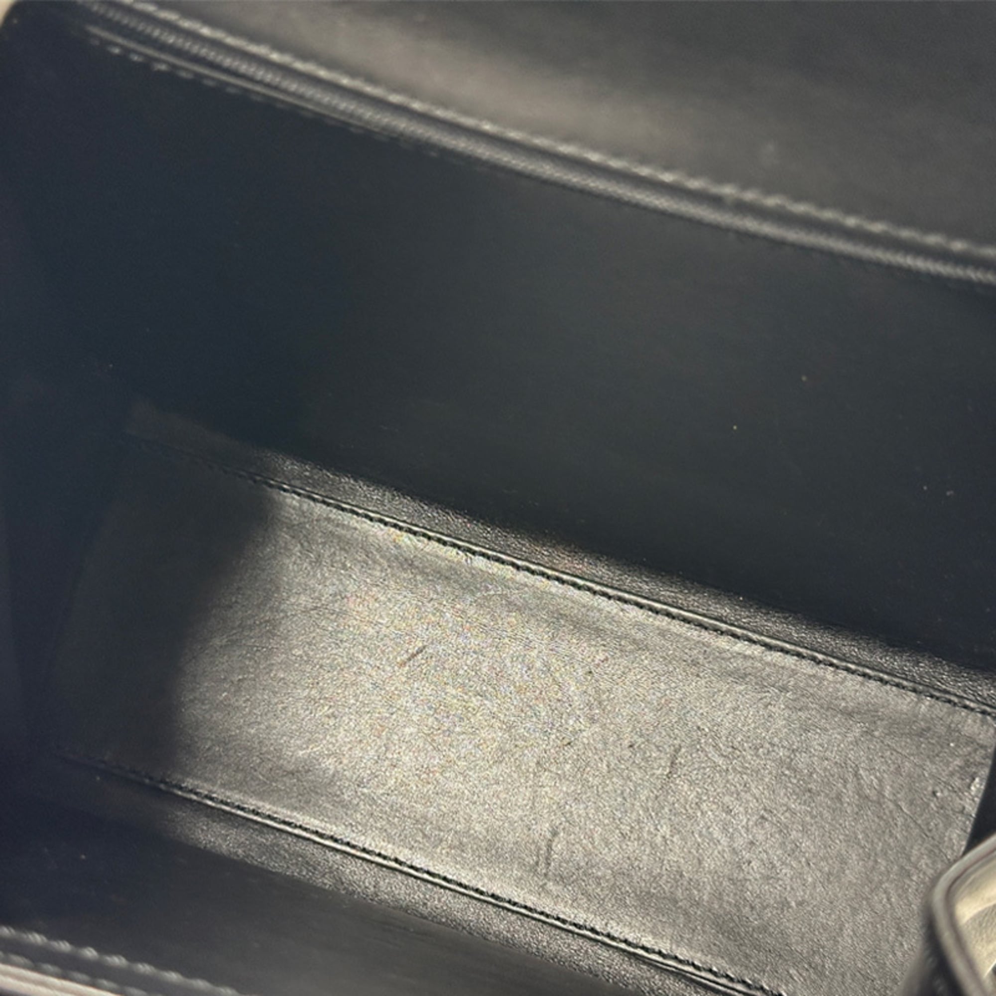 Cartier Black Leather Handbag Pouch (Pre-Owned)