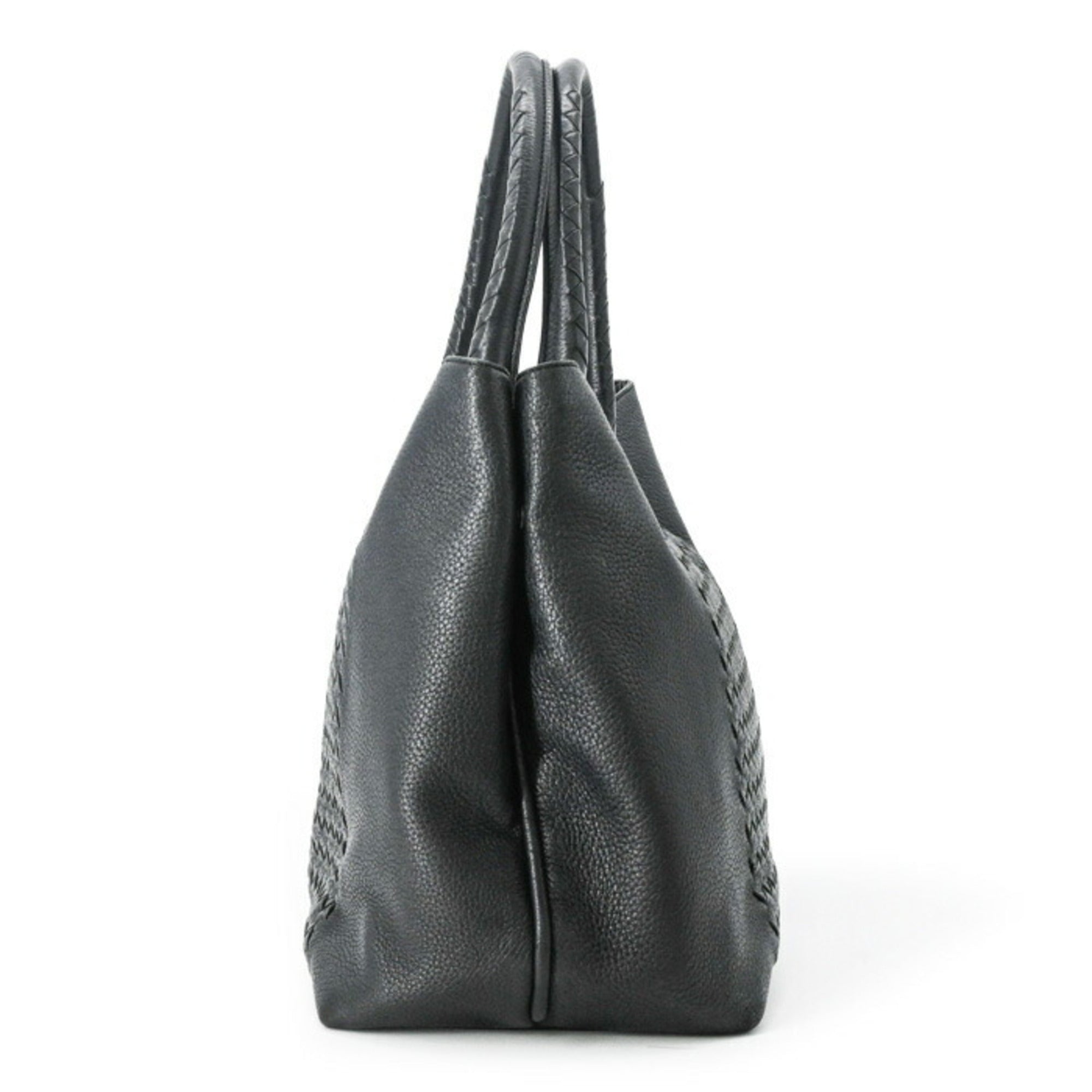 Bottega Veneta Black Intrecciato Tote Bag (Pre-Owned)
