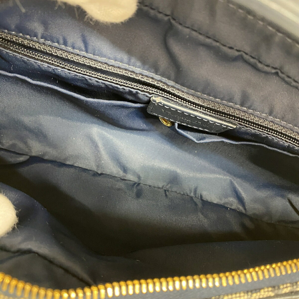 Christian Dior Navy Canvas Shoulder Bag (Pre-Owned)