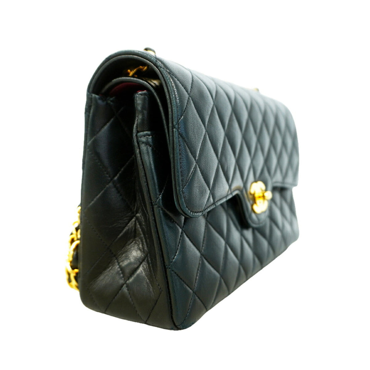 Chanel Black Leather Shoulder Bag (Pre-Owned)