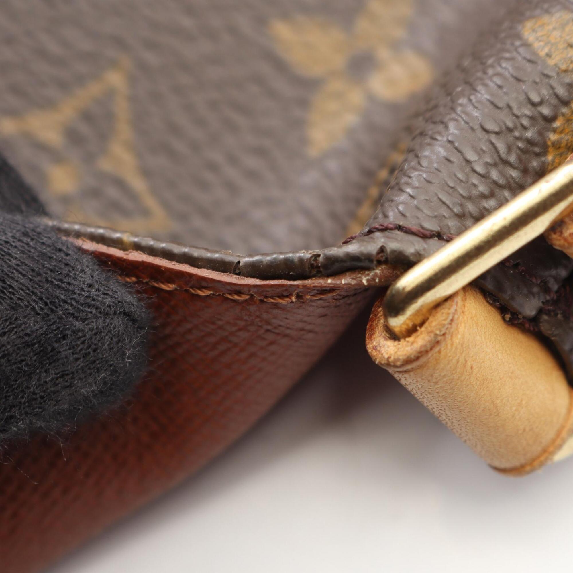 Louis Vuitton Brown Coated Canvas Pvc Monogram Leather Handbag Shoulder Bag (Pre-Owned)
