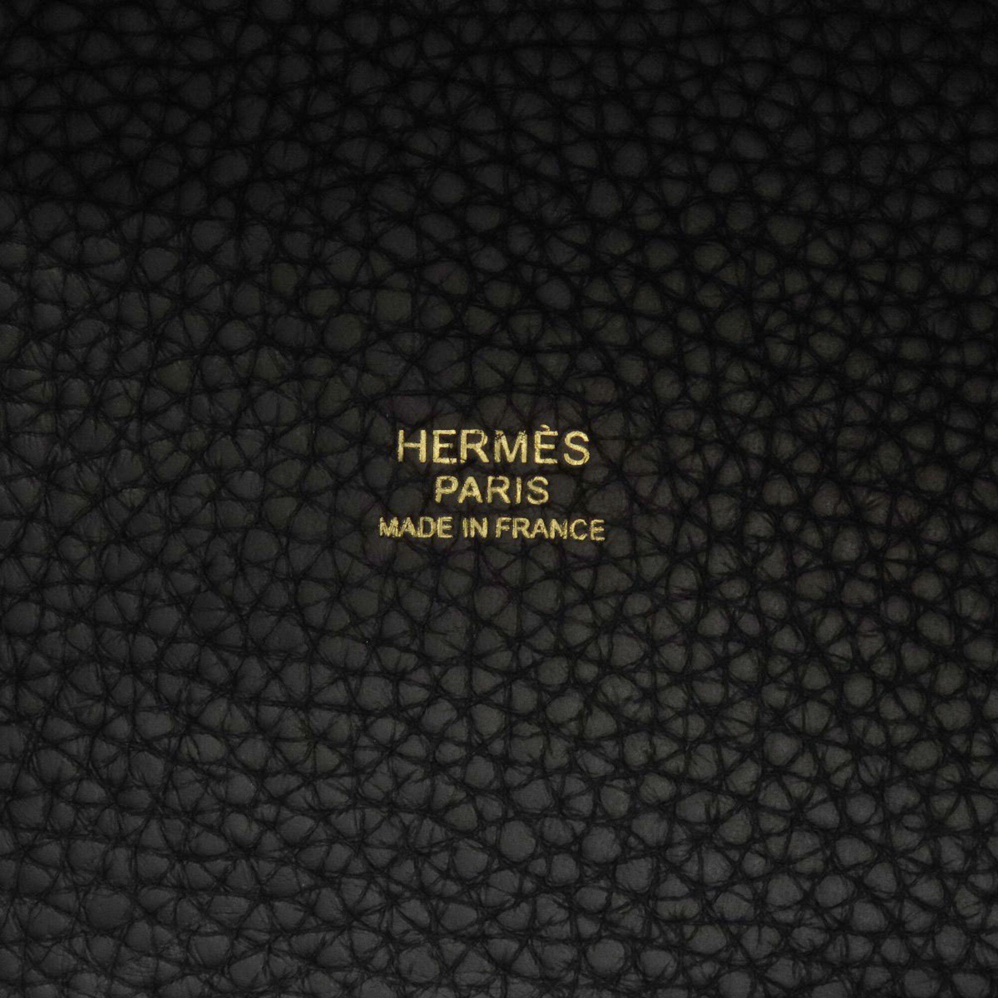 Hermes Picotin Black Taurillon Clemence Leather Handbag (Pre-Owned)