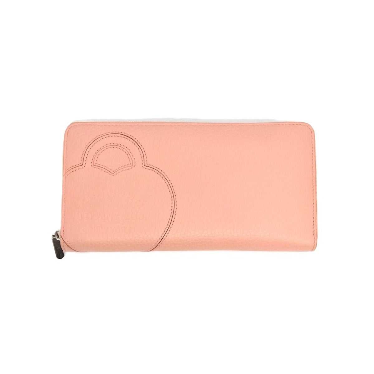 Tiffany Pink Leather Long Wallet (Bi-Fold) (Pre-Owned)