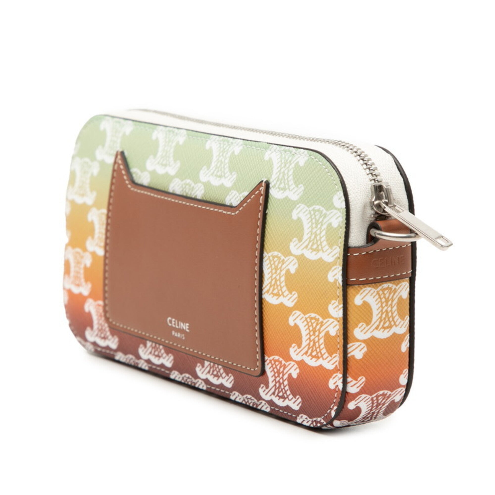 Celine Brown Multi-Color Leather Shoulder Bag (Pre-Owned)