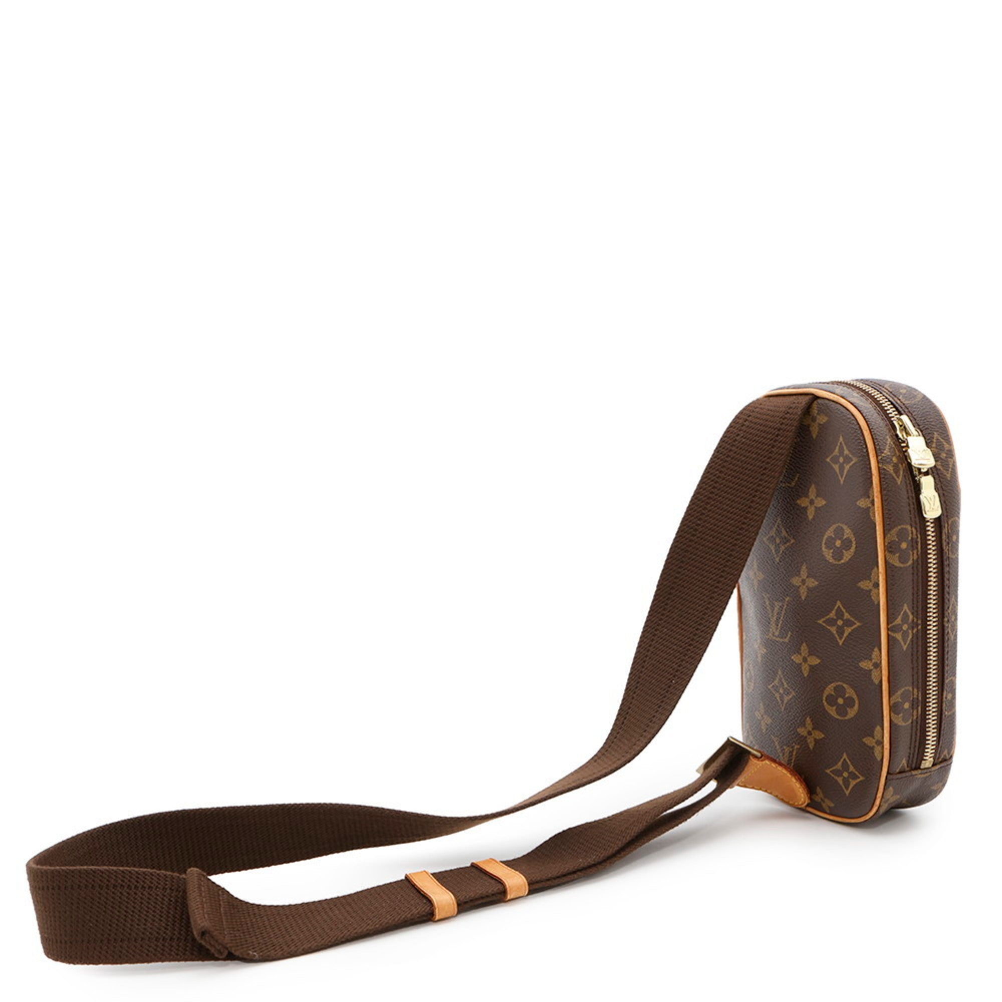 Louis Vuitton Monogram Brown Monogram Pochette Sling Bag (Pre-Owned)