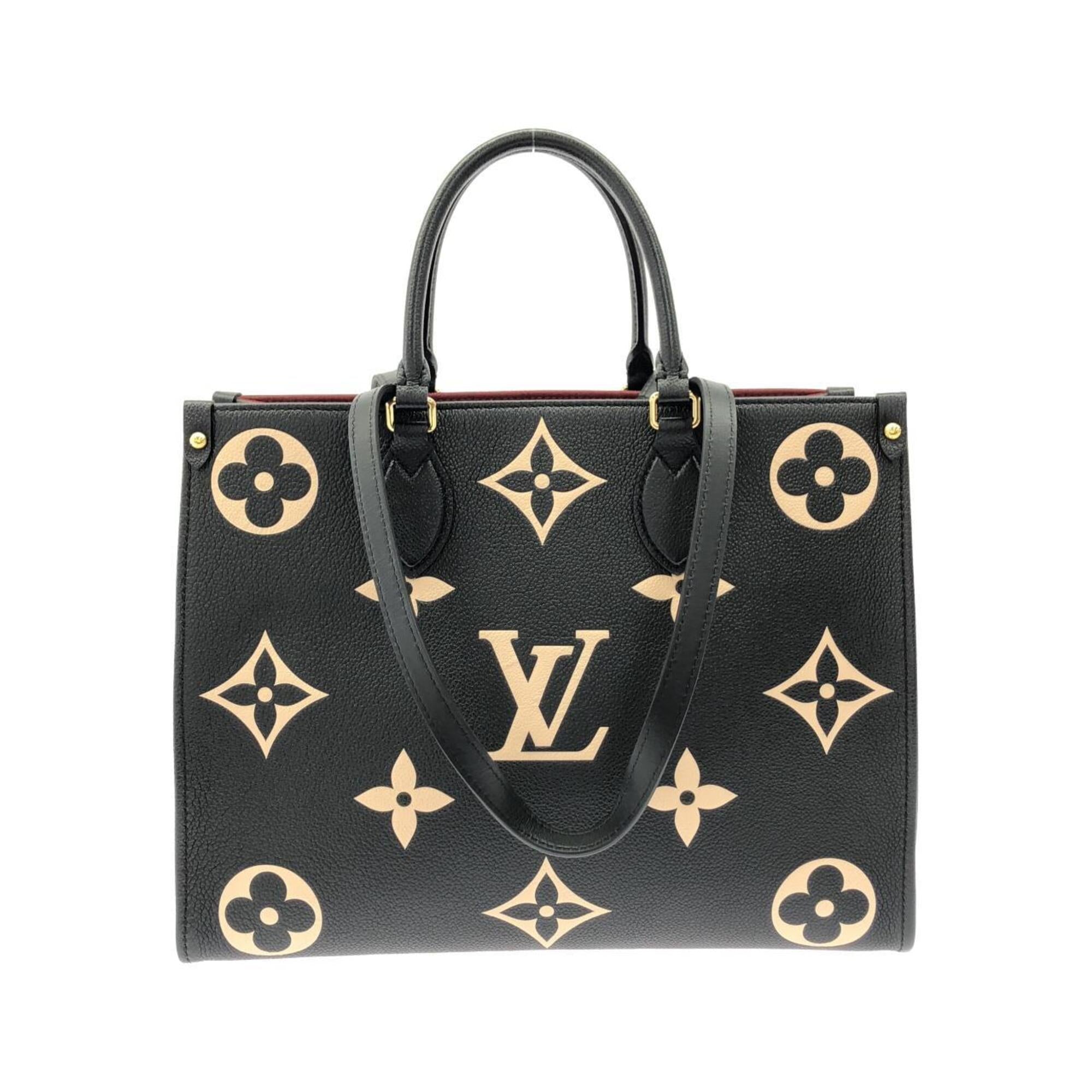 Louis Vuitton Monogram Empreinte Beige Bicolor Black Monogram Empreinte Handbag (Pre-Owned)