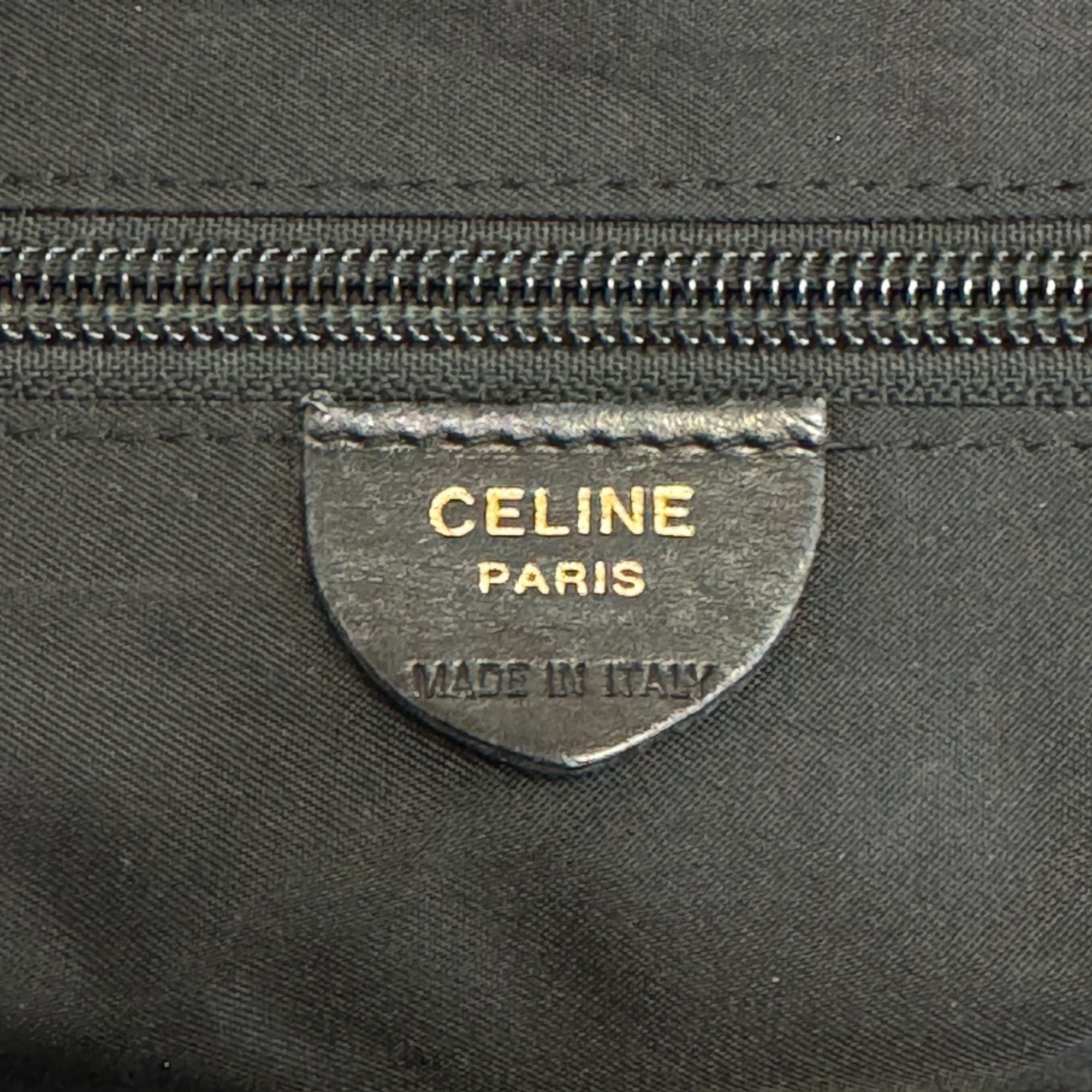 Celine Black Nylon Leather Handbag (Pre-Owned)