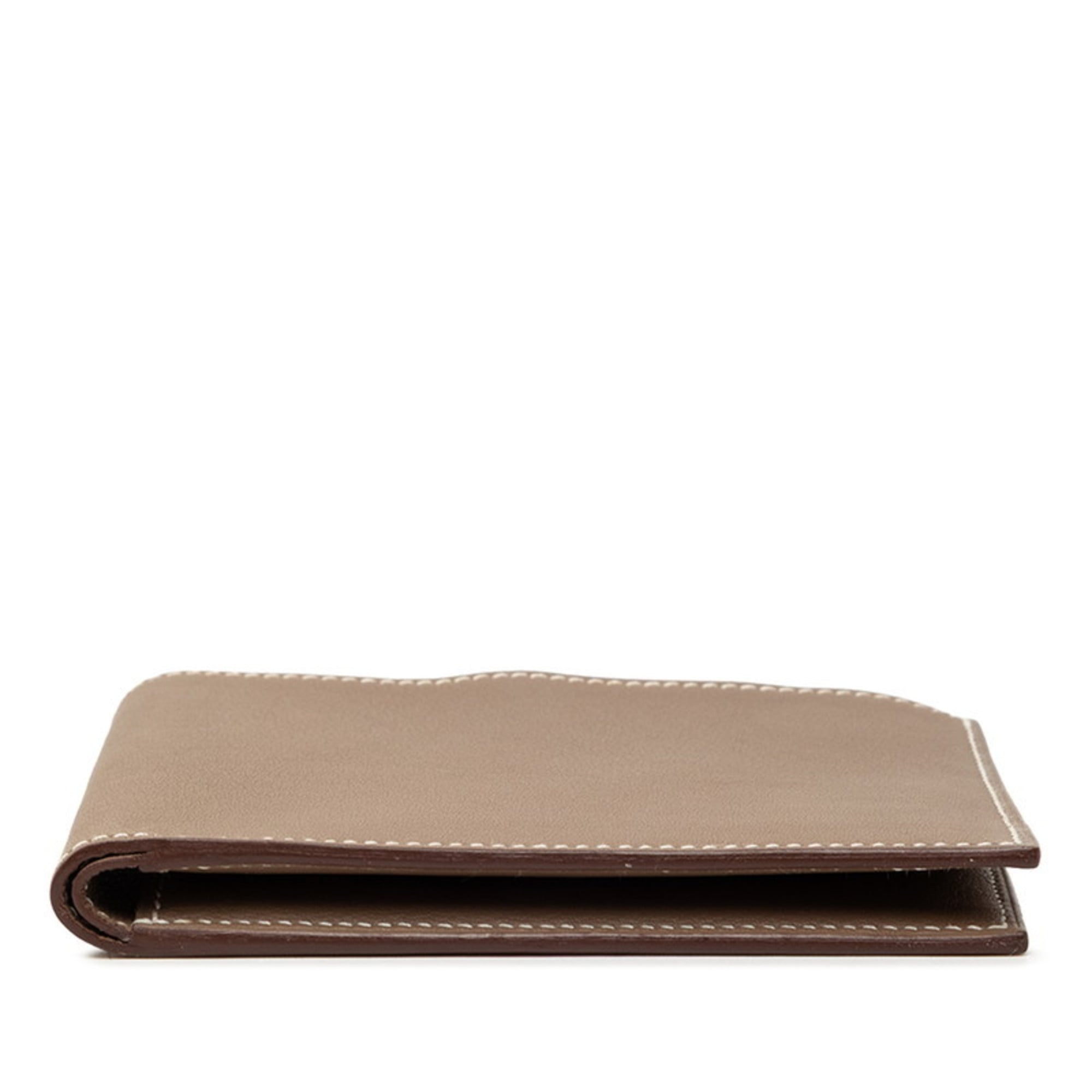 Hermes Etoupe Gray Swift Leather Bill Wallet (Bi-Fold) (Pre-Owned)