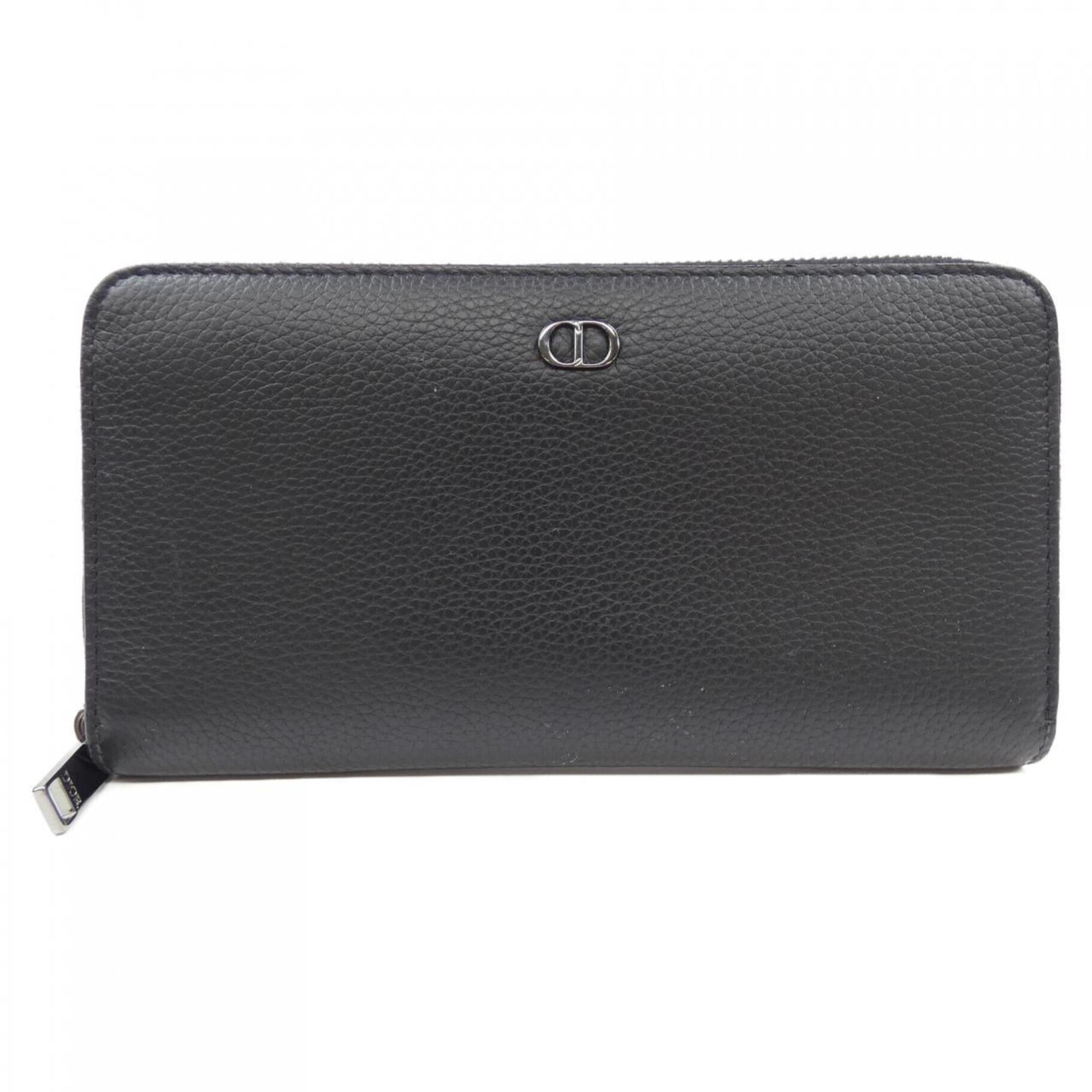 Christian Dior Black Long Wallet (Bi-Fold) (Pre-Owned)