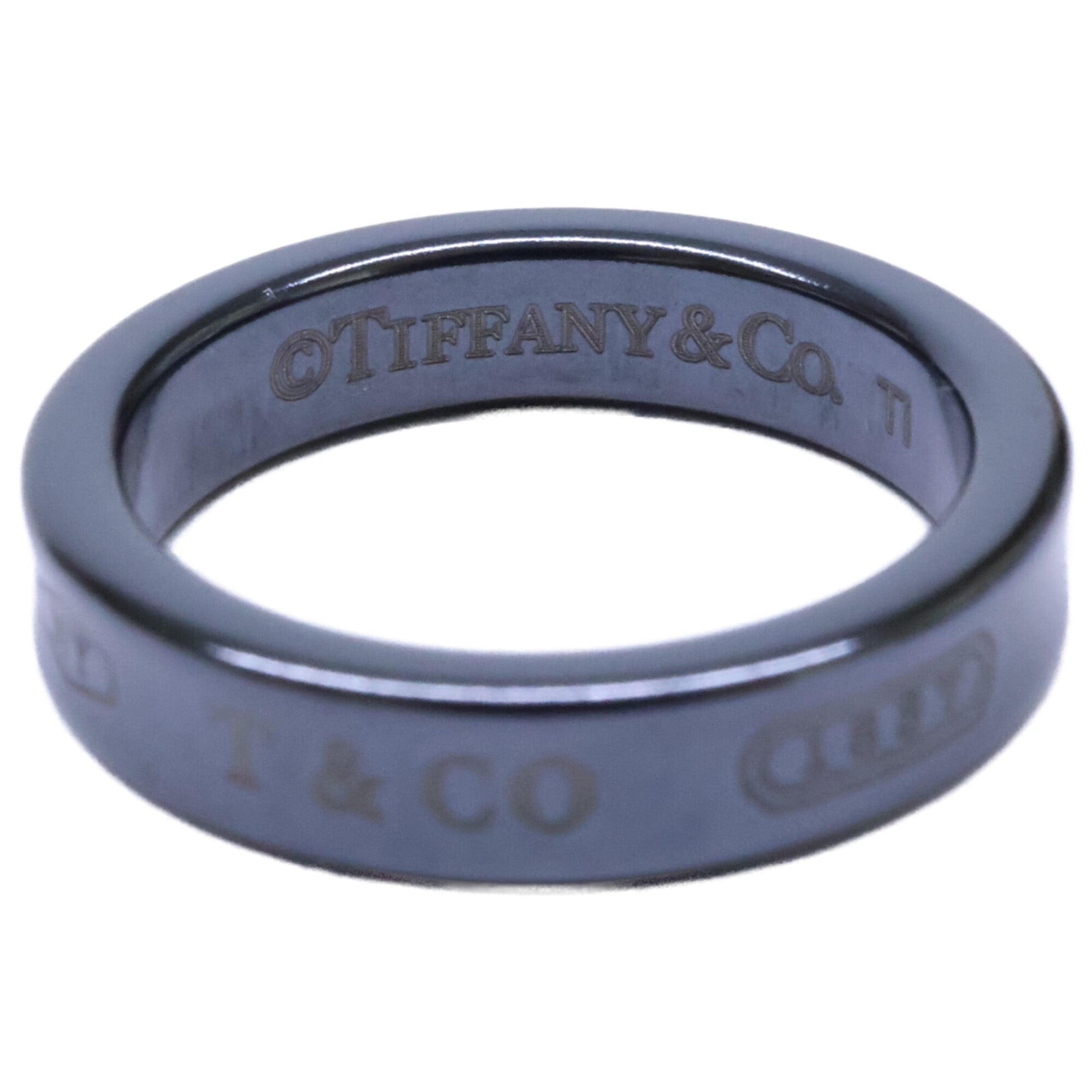 Tiffany Black Titanium Band Ring (Pre-Owned)