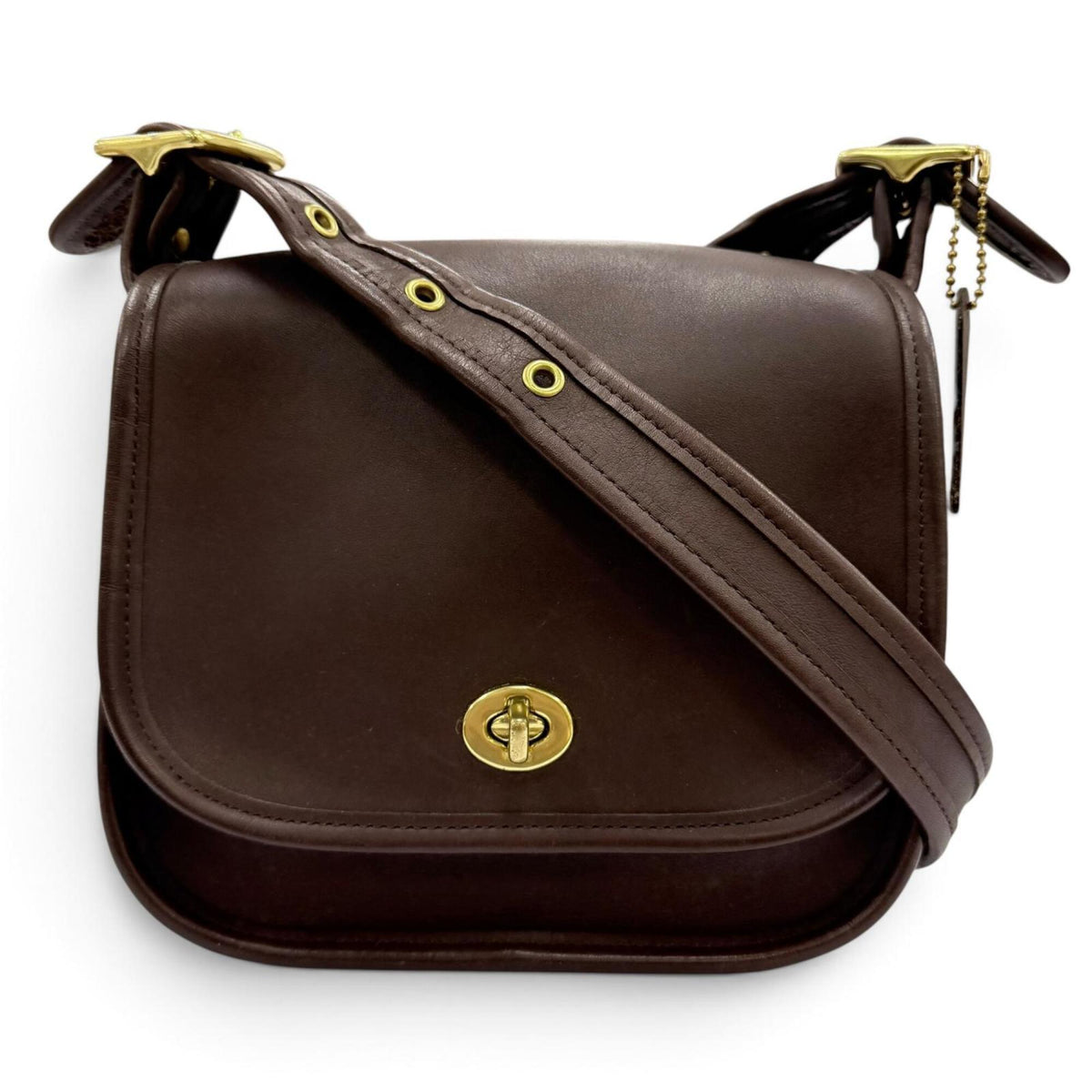 Coach Brown Leather Shoulder Bag (Pre-Owned)