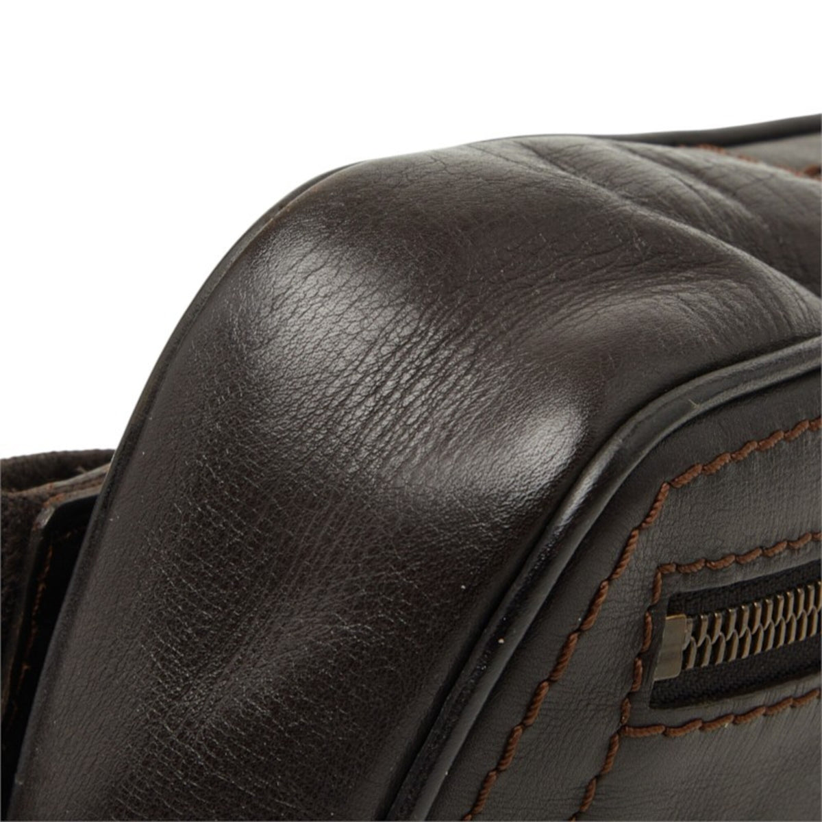 Louis Vuitton Dark Brown Leather Sling Bag (Pre-Owned)