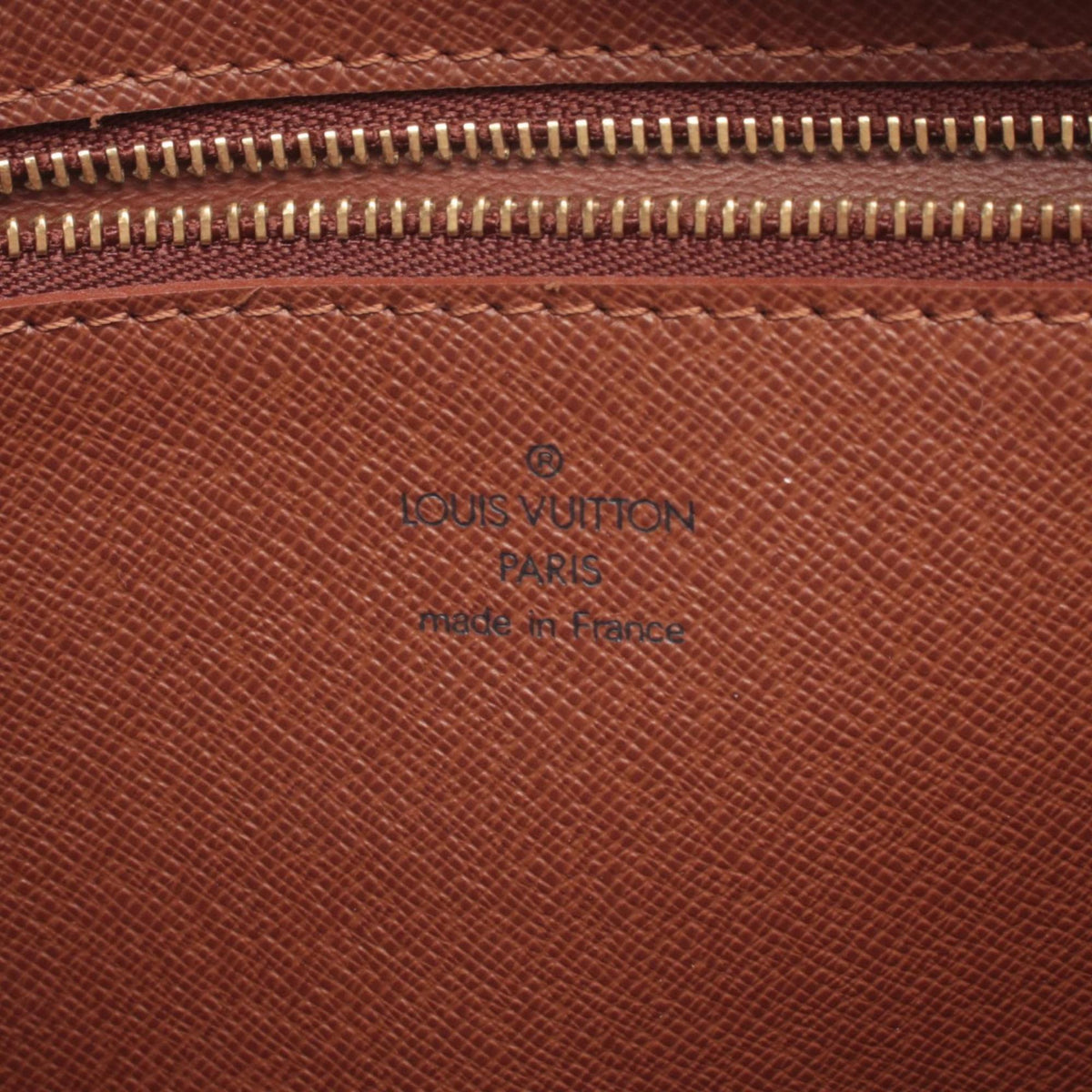 Louis Vuitton Brown Coated Canvas Leather Handbag Shoulder Bag (Pre-Owned)