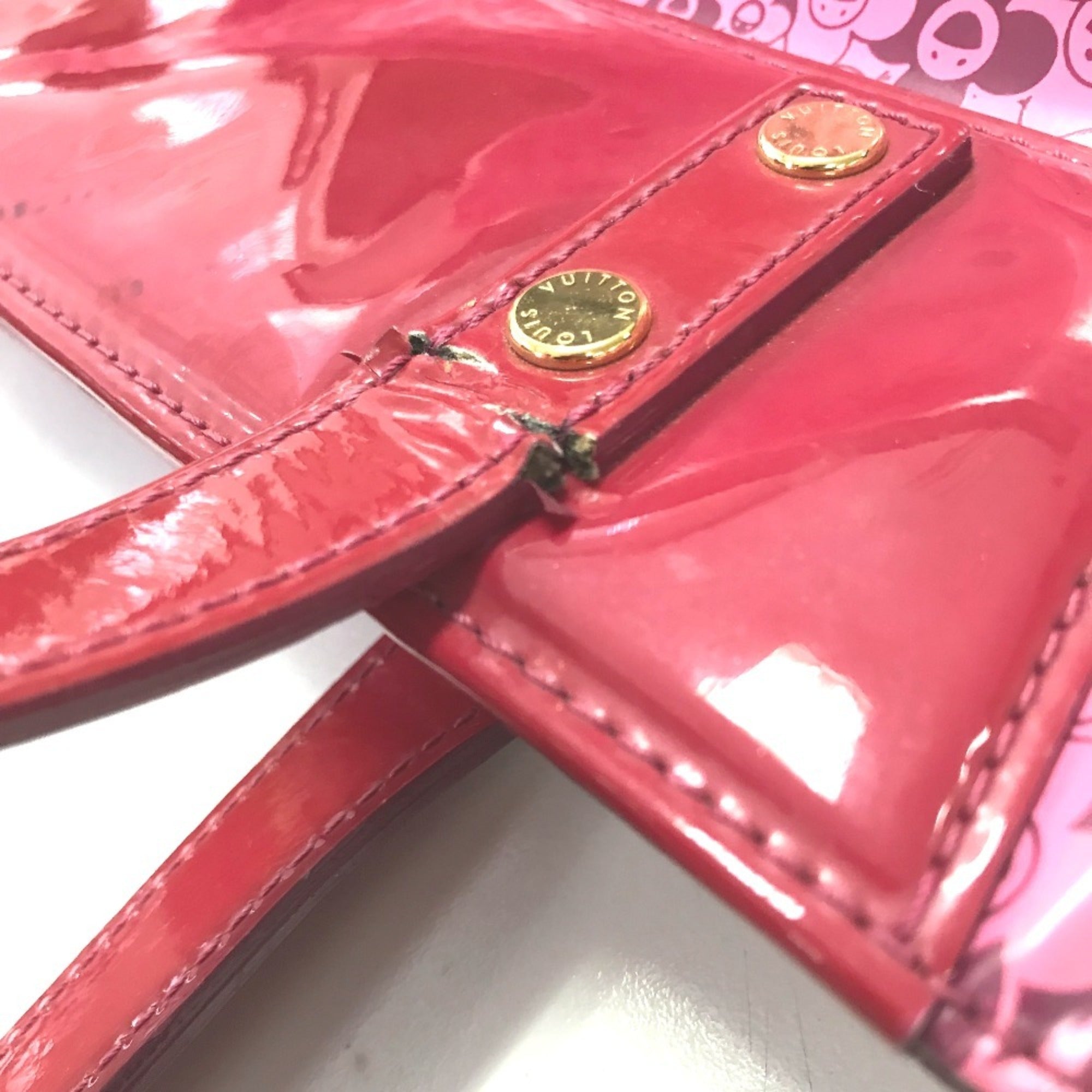 Louis Vuitton Pink Pvc Leather Shoulder Bag Tote Bag (Pre-Owned)