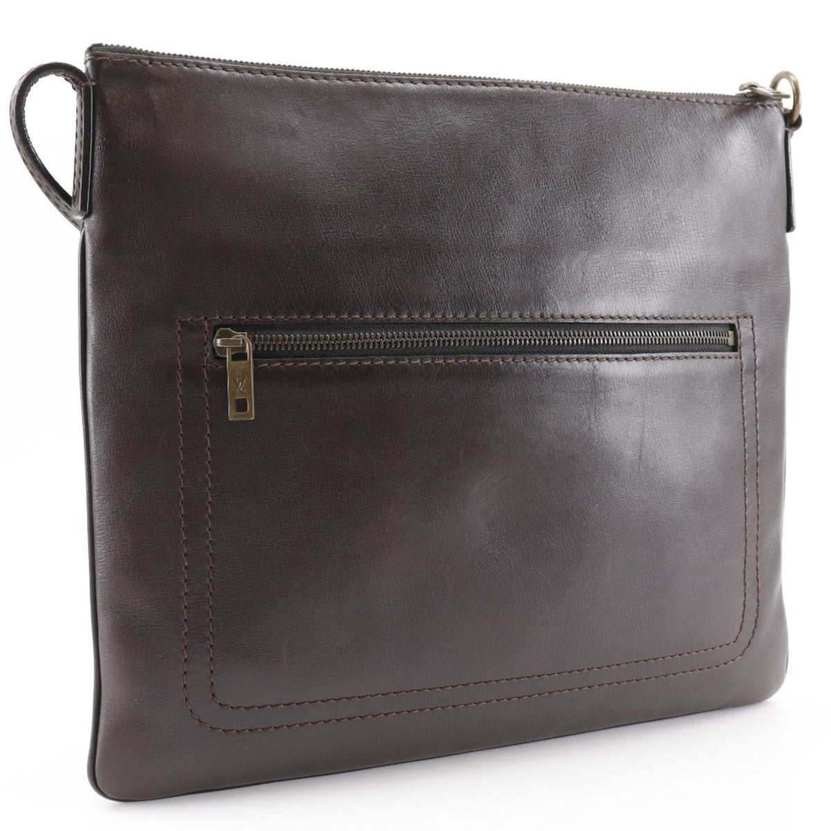Louis Vuitton Brown Coffee Leather Shoulder Bag (Pre-Owned)