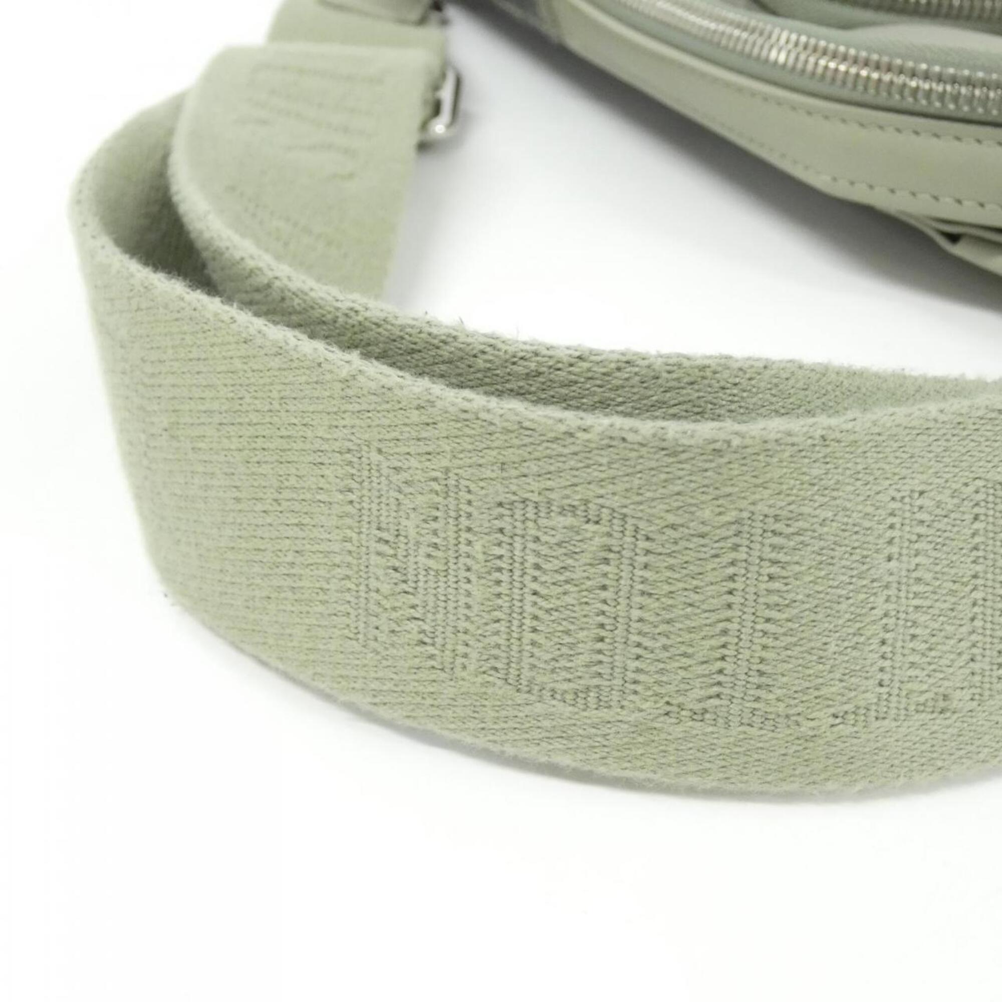 Louis Vuitton Green Coated Canvas Shoulder Bag (Pre-Owned)