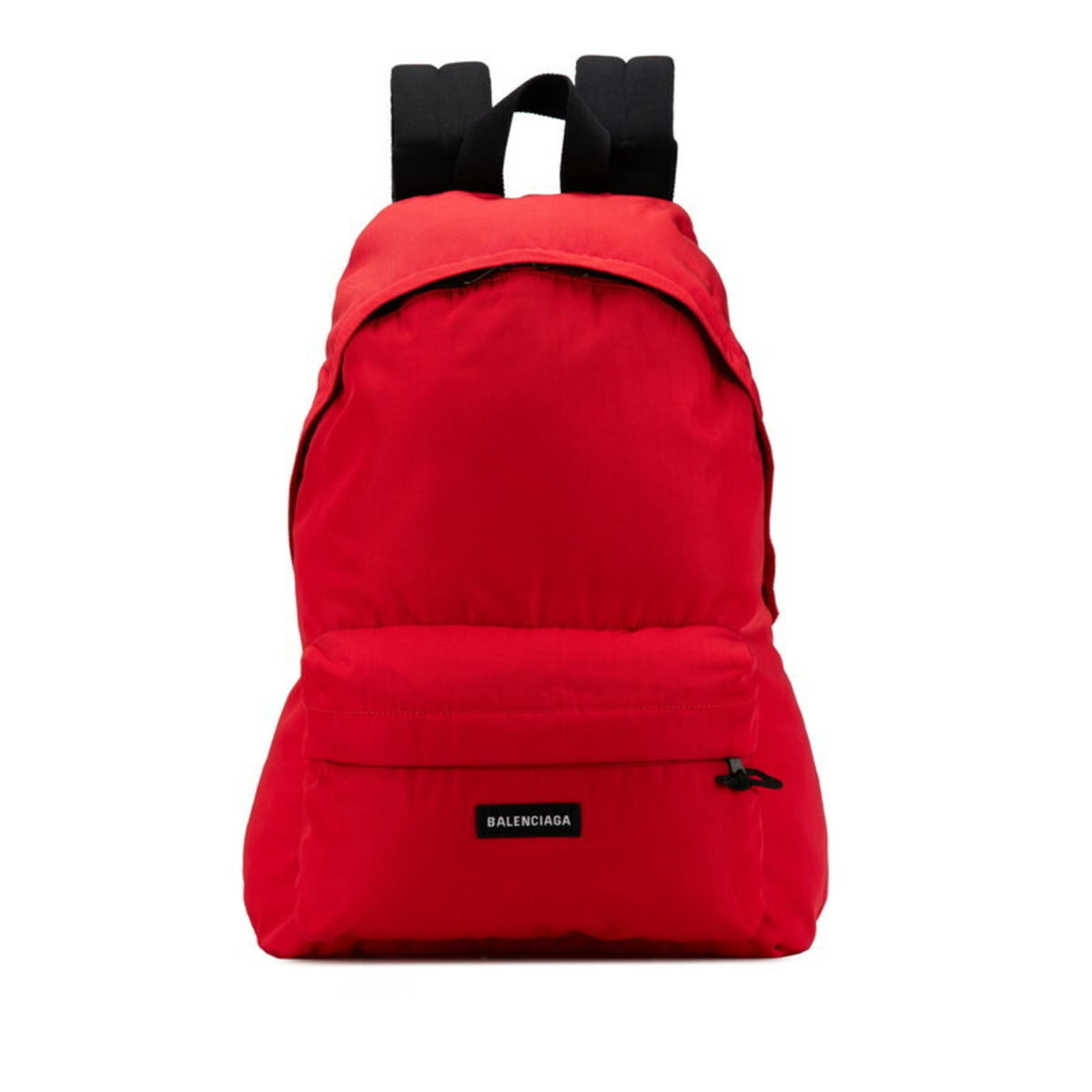 Balenciaga Red Color Nylon Canvas Backpack (Pre-Owned)